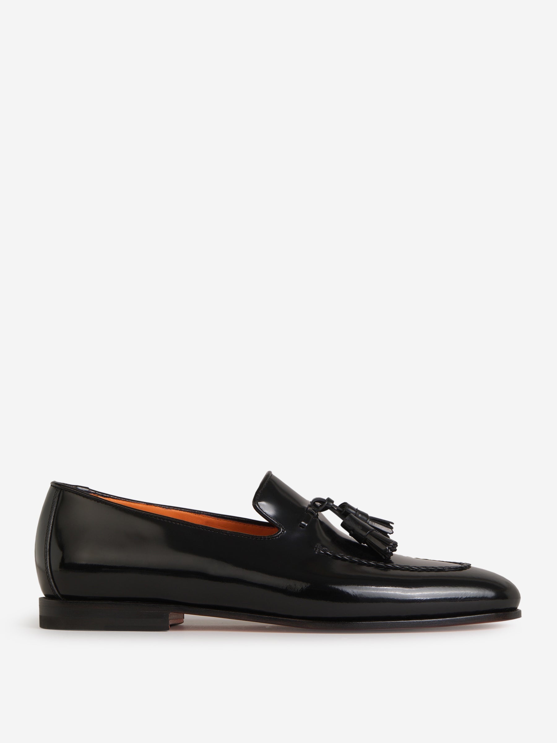Outlet online Santoni Hombre Mocasines Borla Piel color Negro sku 611-004080 01 - Foto 4