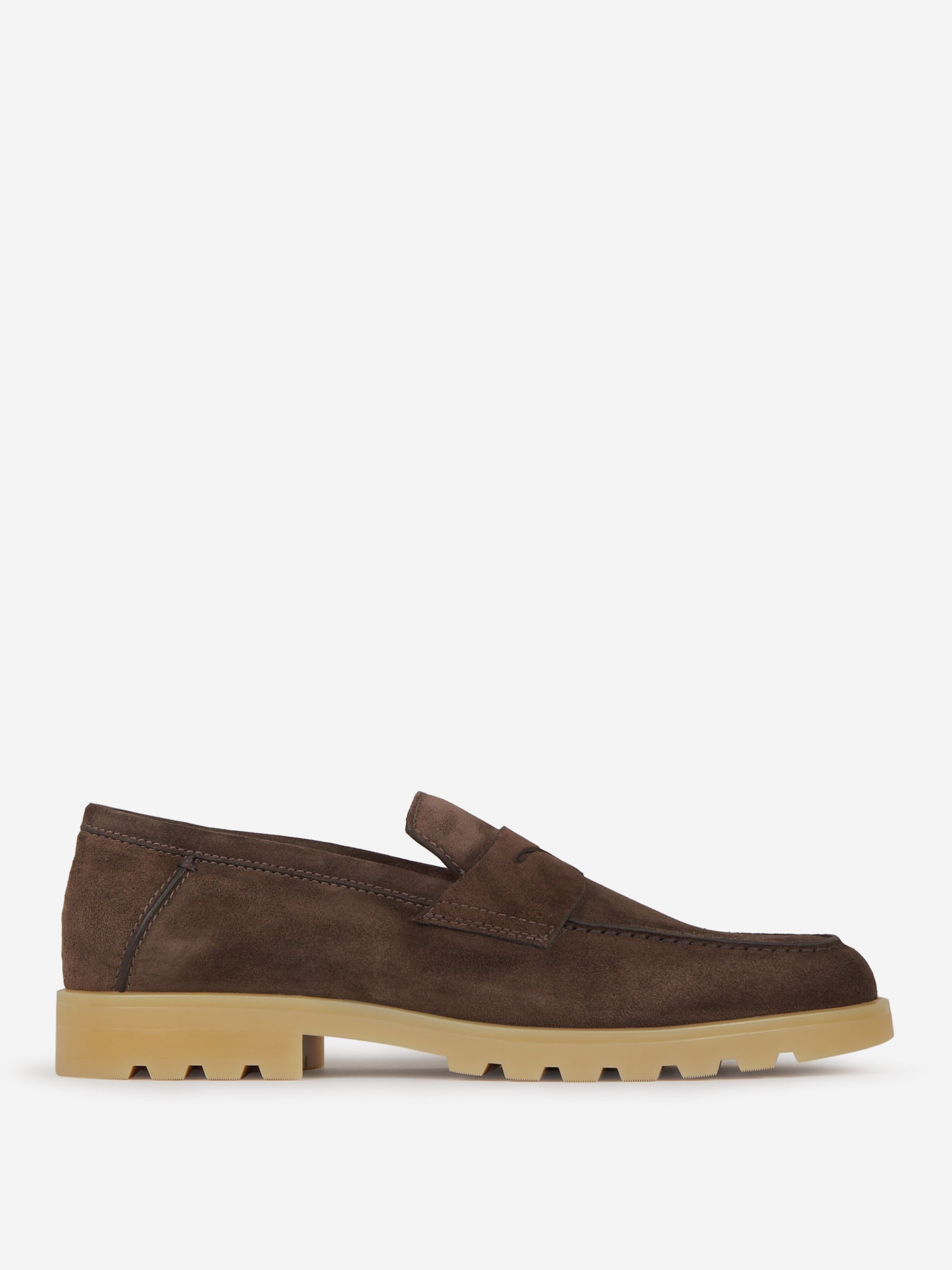 Outlet online Santoni Hombre Mocasines Piel Ante color Marron sku 611-004249 01 - Foto 1