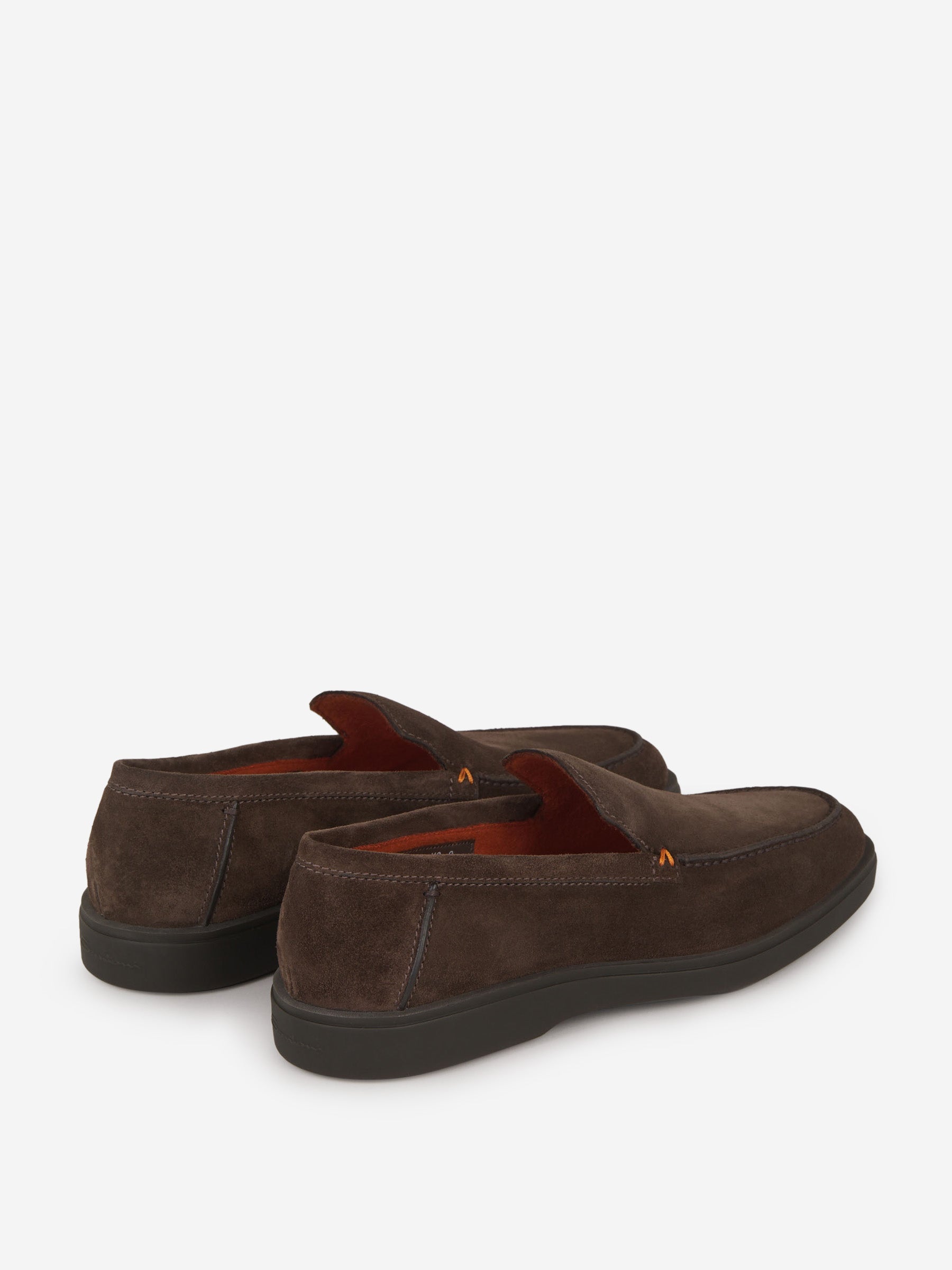 Outlet online Santoni Hombre Mocasines Piel Ante color Marron Oscuro sku 611-004254 01 - Foto 3