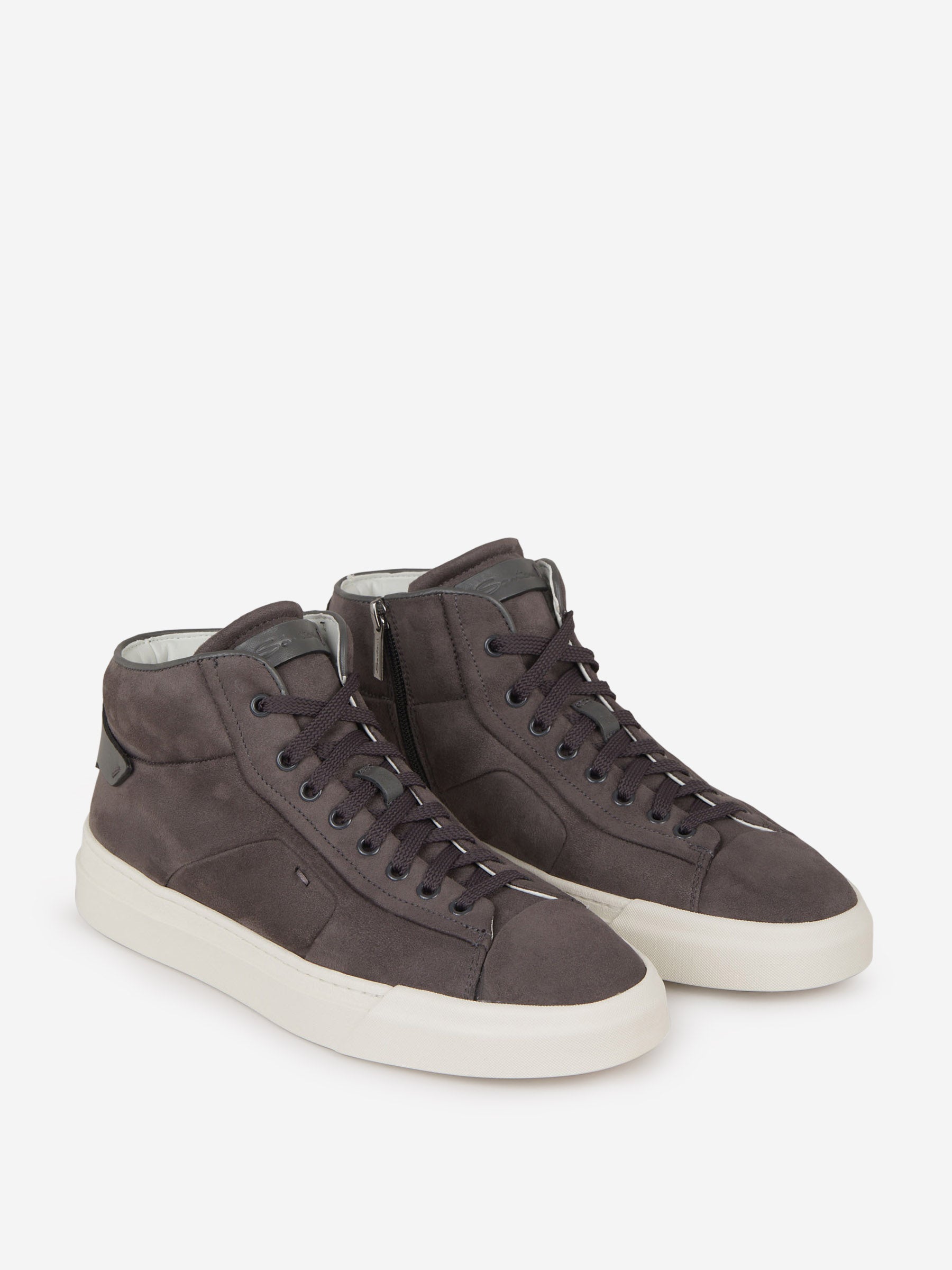 Outlet online Santoni Hombre Sneakers Paneles Piel color Gris Piedra sku 611-004260 01 - Foto 2