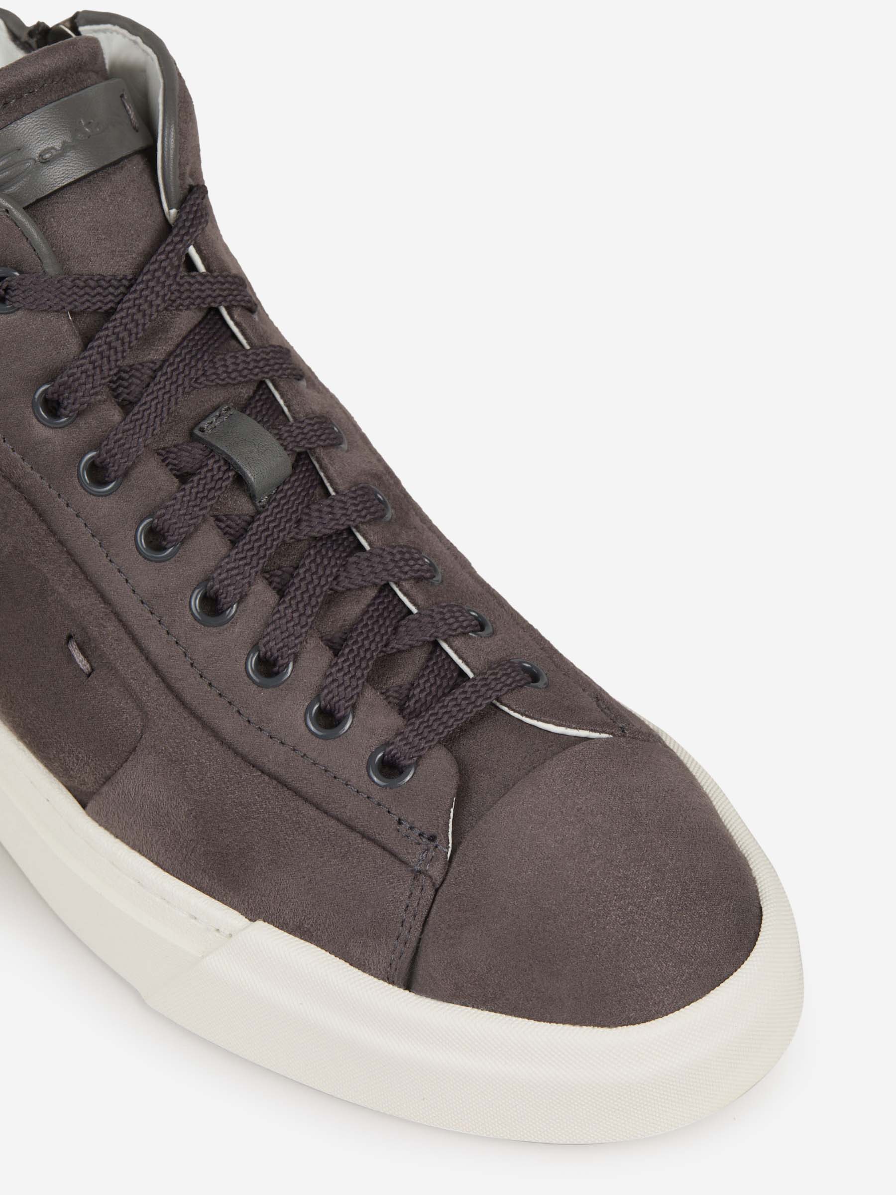Outlet online Santoni Hombre Sneakers Paneles Piel color Gris Piedra sku 611-004260 01 - Foto 5