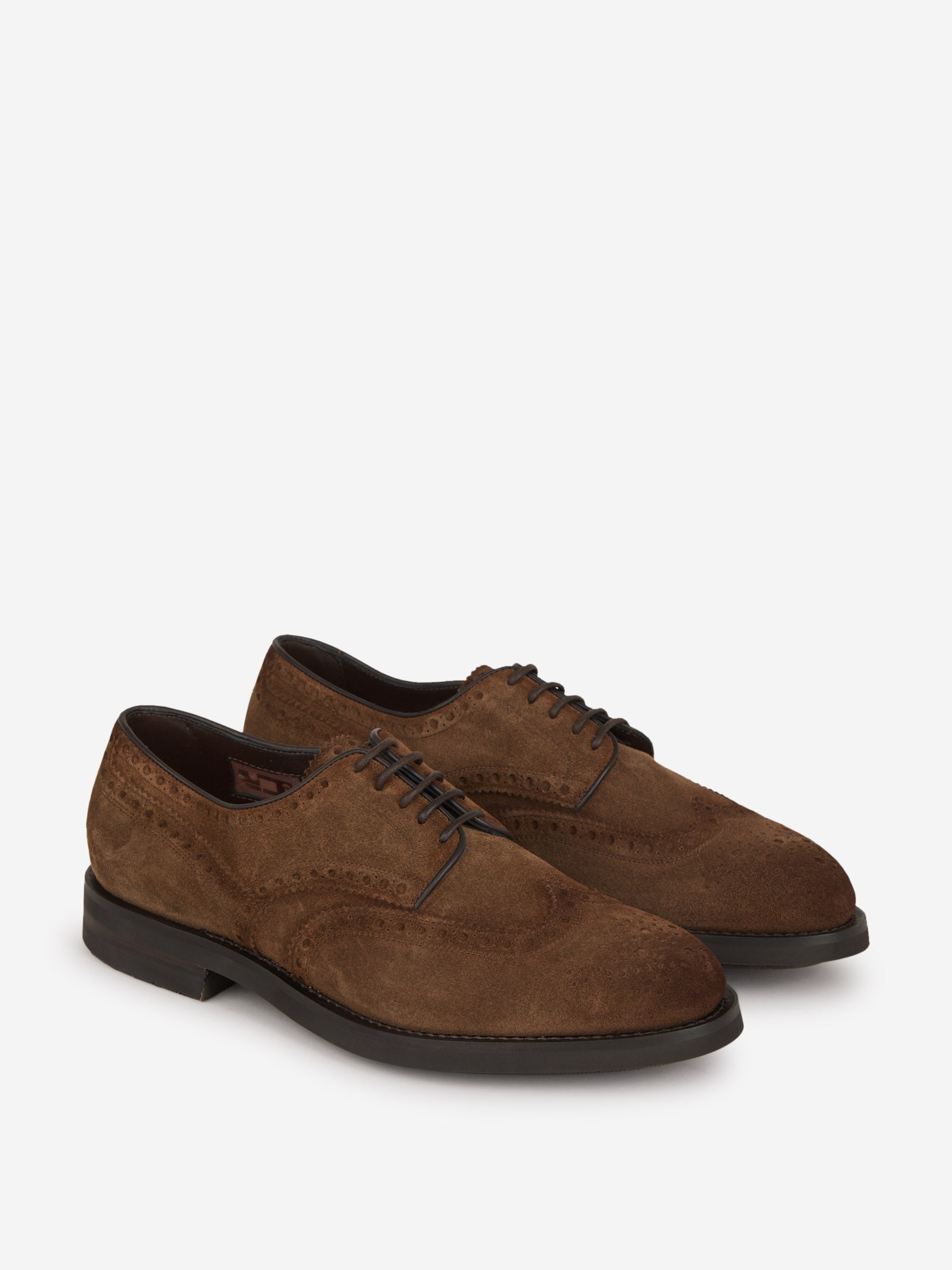 Outlet online Santoni Hombre Zapatos Derby Brogue color Marron sku 611-004265 01 - Foto 2