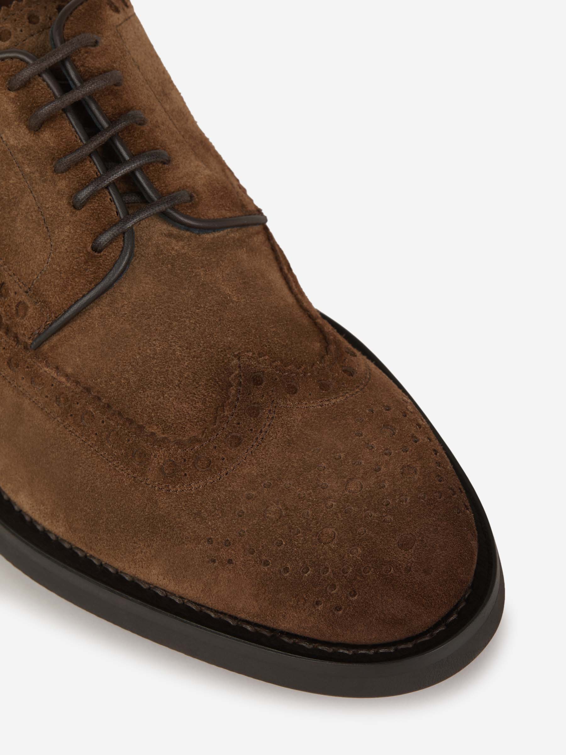 Outlet online Santoni Hombre Zapatos Derby Brogue color Marron sku 611-004265 01 - Foto 4