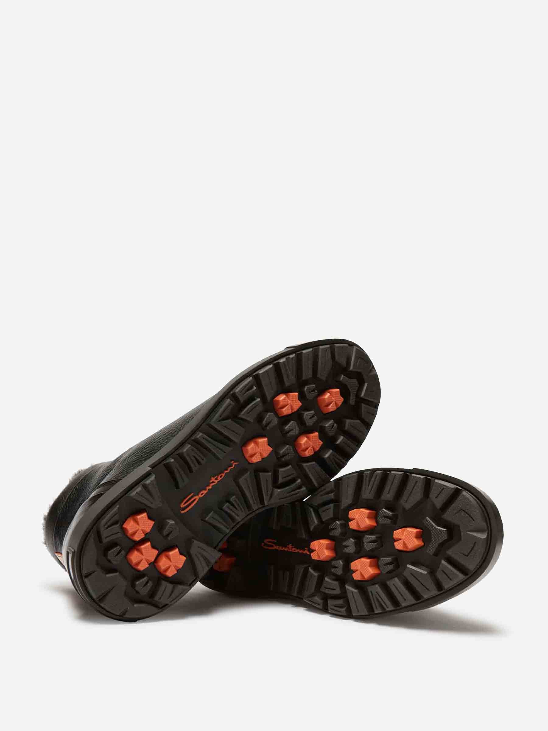 Outlet online Santoni Hombre Zapatos Botín Farah color Negro sku 611-004448 01 - Foto 4