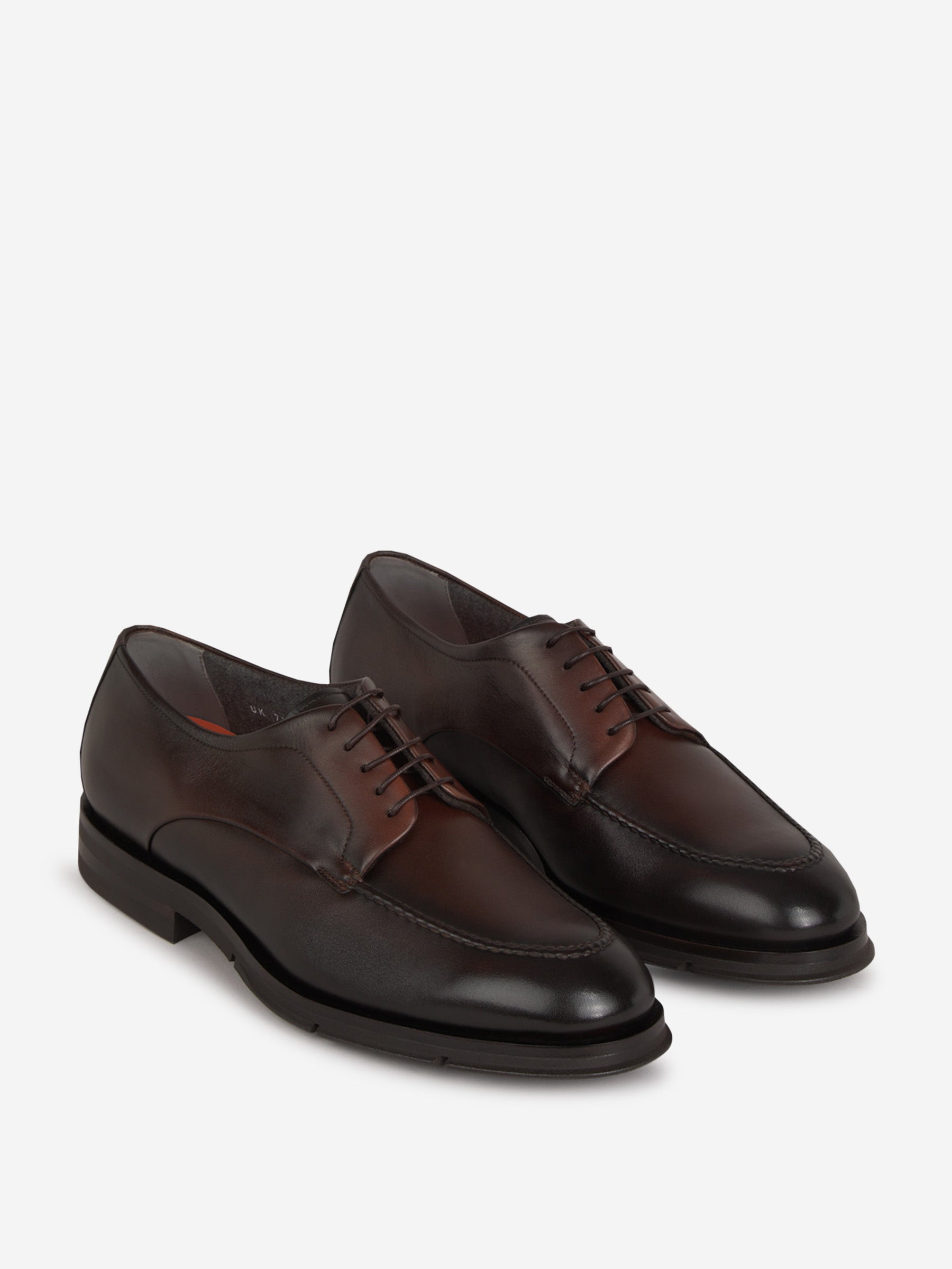 Outlet online Santoni Hombre Zapatos Piel Oxford color Marron Oscuro sku 611-004450 01 - Foto 2
