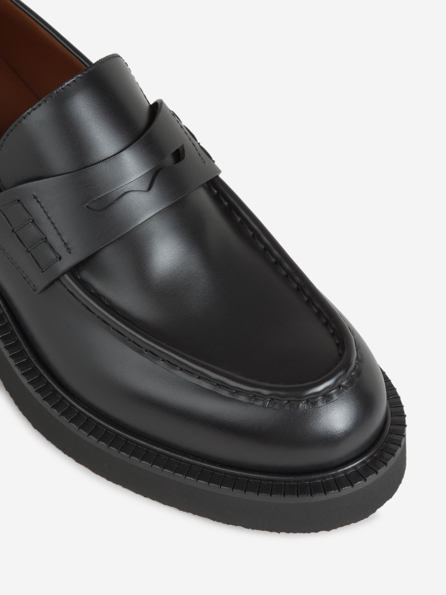 Valentino Garavani Hombre Barcelona Mocasines Piel Logo color Negro sku 611-004452 01 - Foto 5