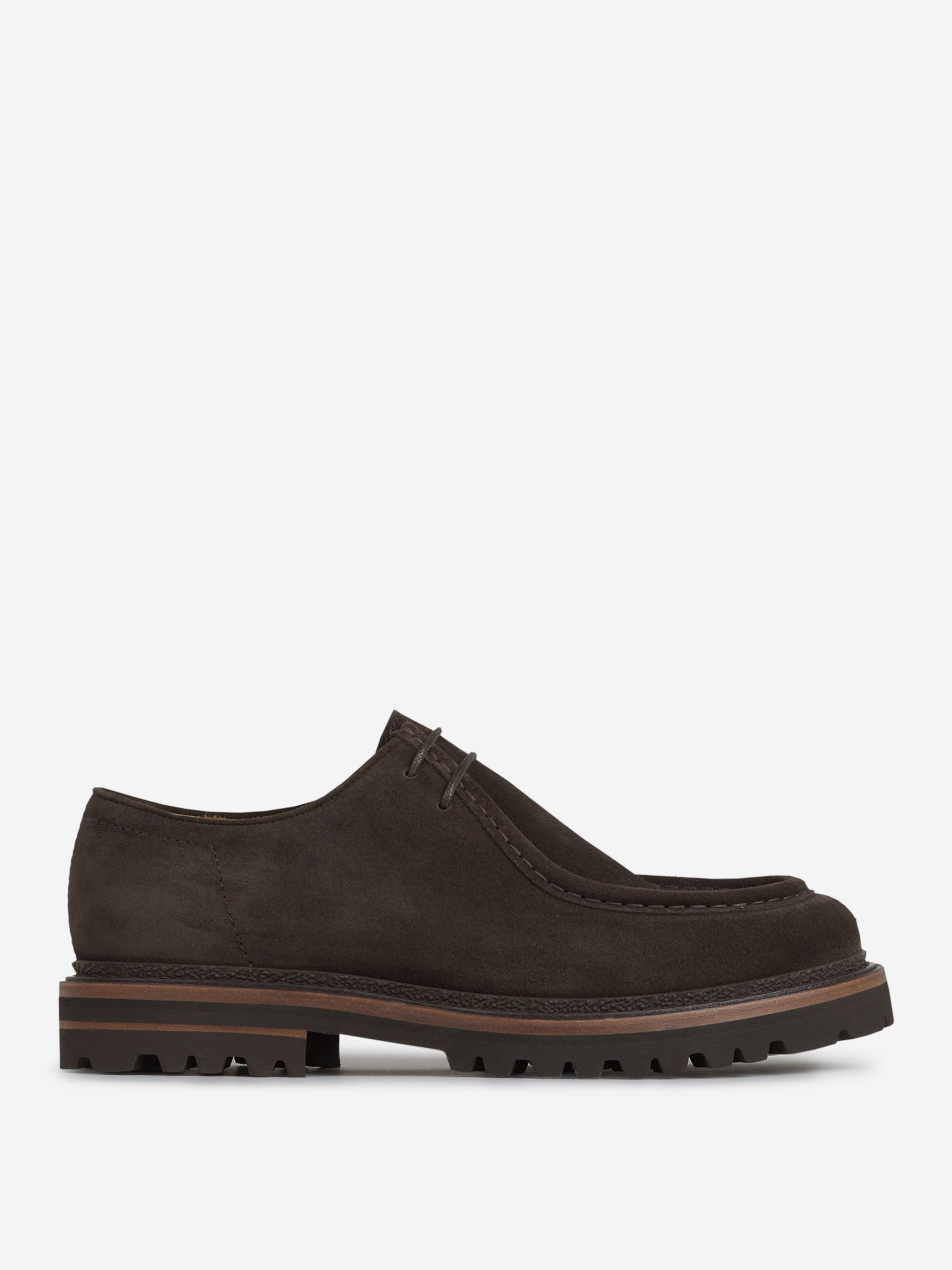 Outlet online Henderson Baracco Hombre Zapatos Suede Modica color Marron Oscuro sku 611-004491 01 - Foto 1