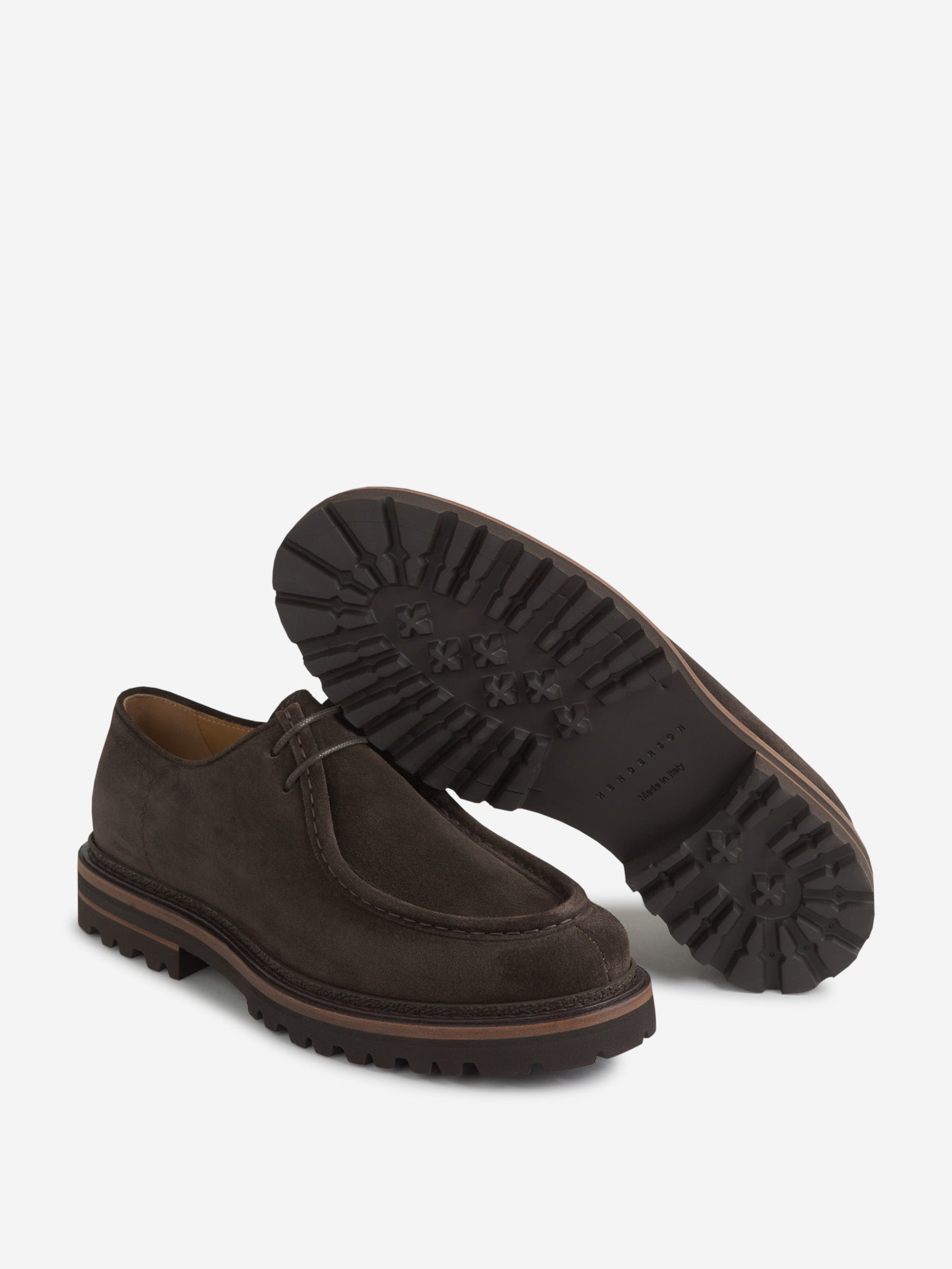 Outlet online Henderson Baracco Hombre Zapatos Suede Modica color Marron Oscuro sku 611-004491 01 - Foto 4