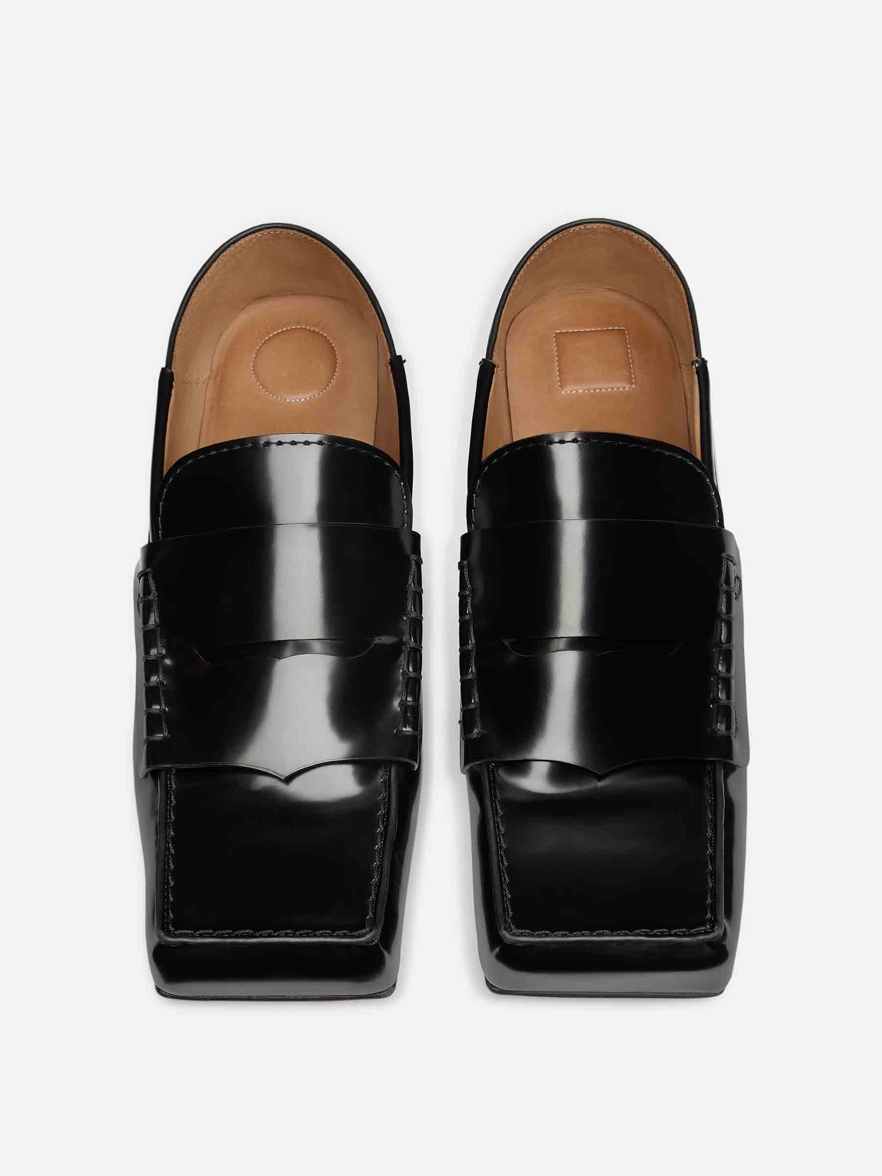 Outlet online Jacquemus Hombre Mocasines Piel Carré color Negro sku 611-004548 00 - Foto 3