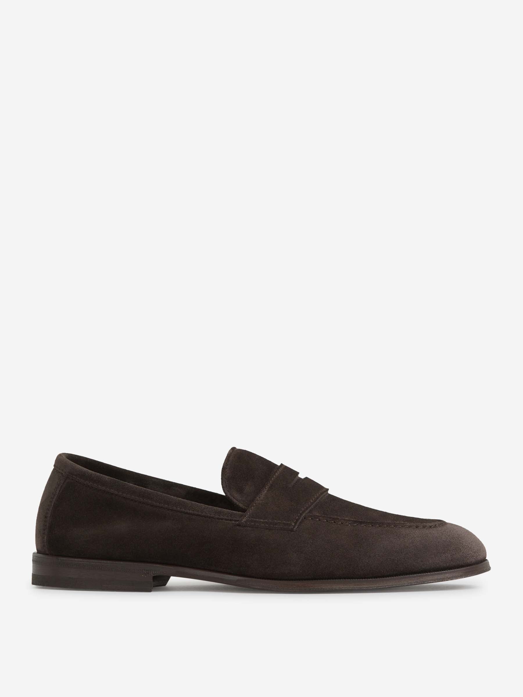 Henderson Baracco Hombre Barcelona Mocasines Piel Ante color Marrón Oscuro sku 611-004572 01 - Foto 1