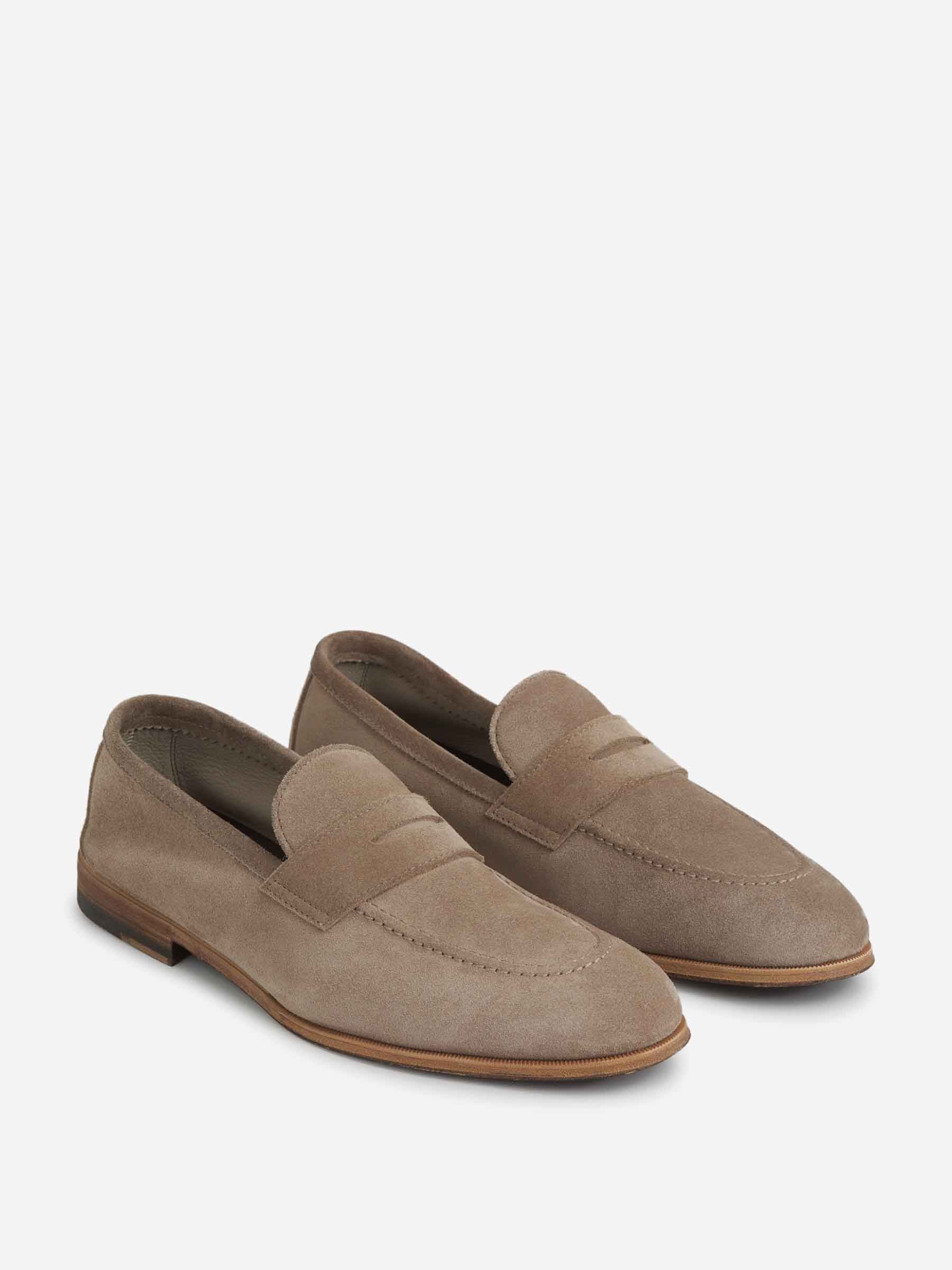Outlet online Henderson Baracco Hombre Mocasines Piel Ante color Nude sku 611-004572 03 - Foto 2