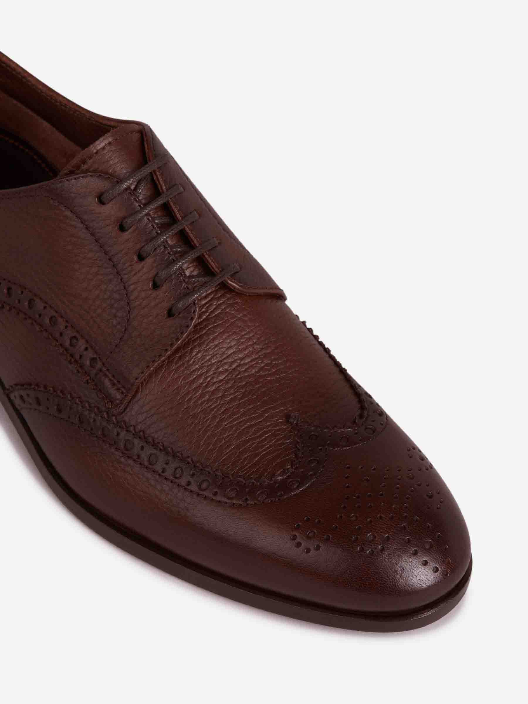 Henderson Baracco Hombre Barcelona Zapatos Derby Brogue color Marrón sku 611-004580 01 - Foto 5