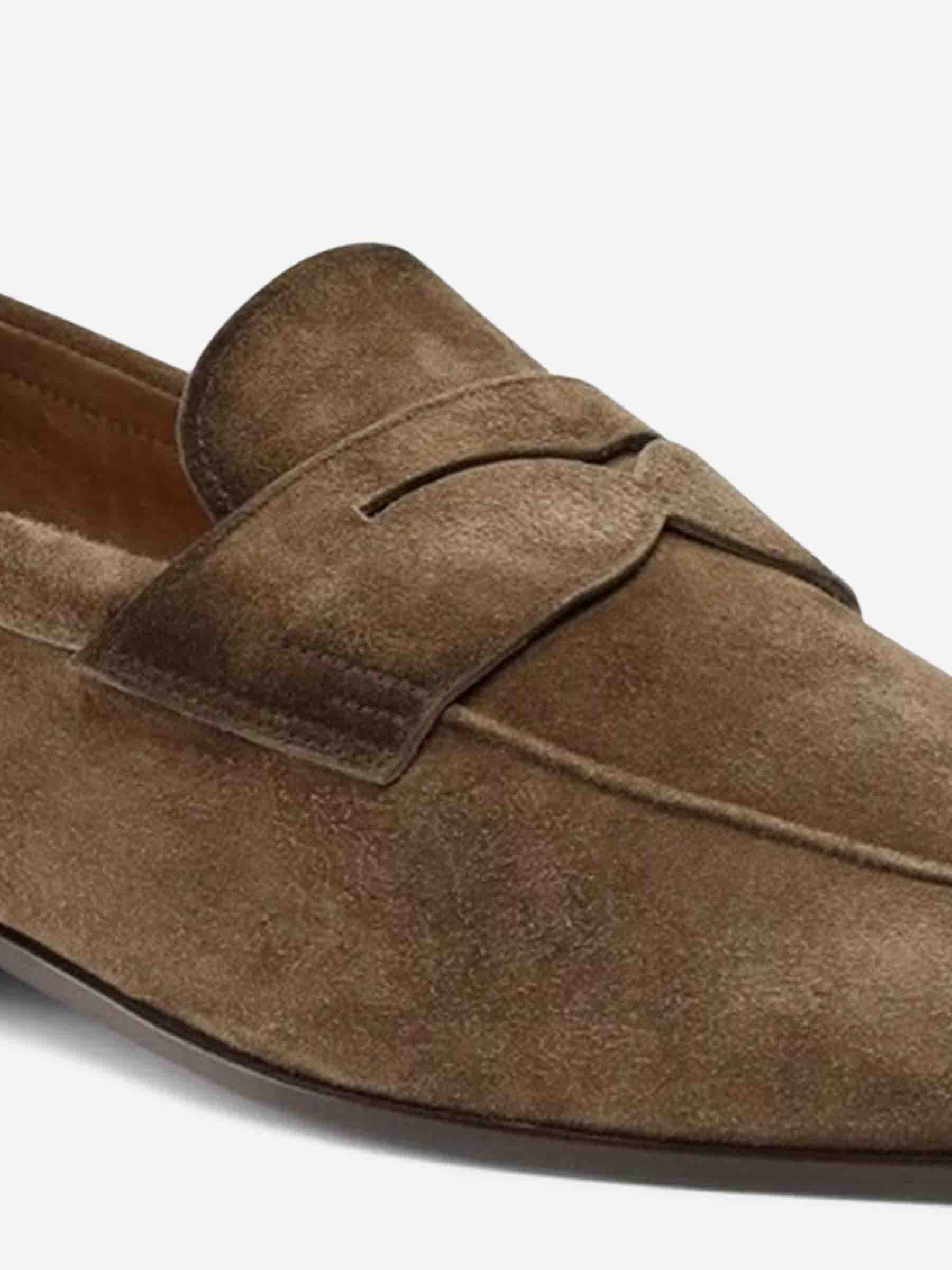 Outlet online Santoni Hombre Zapatos Mocasines Carlo color Marrón sku 611-004582 01 - Foto 5