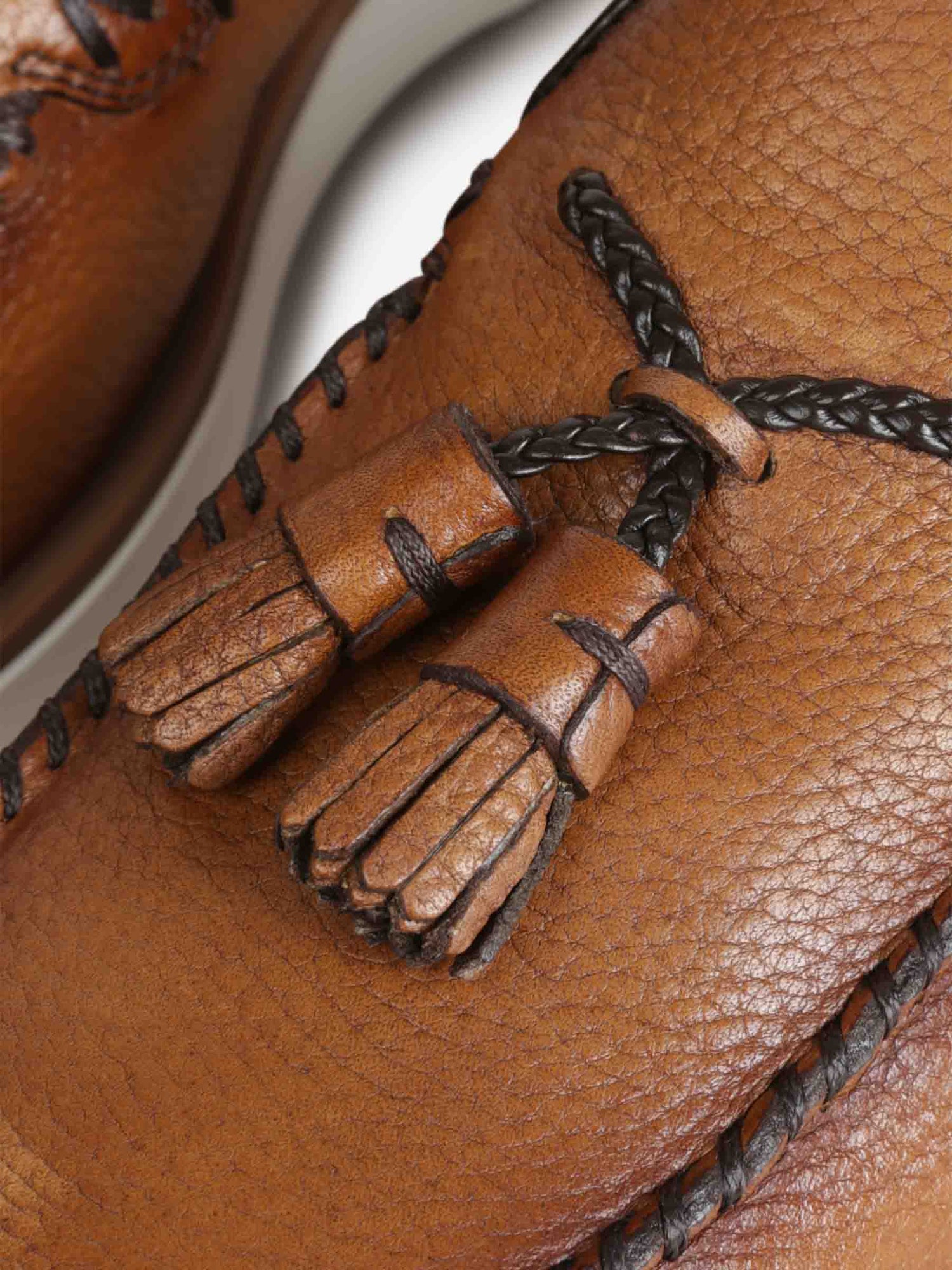 Santoni Hombre Barcelona Mocasines Tulsi Borlas color Marrón sku 611-004585 01 - Foto 5