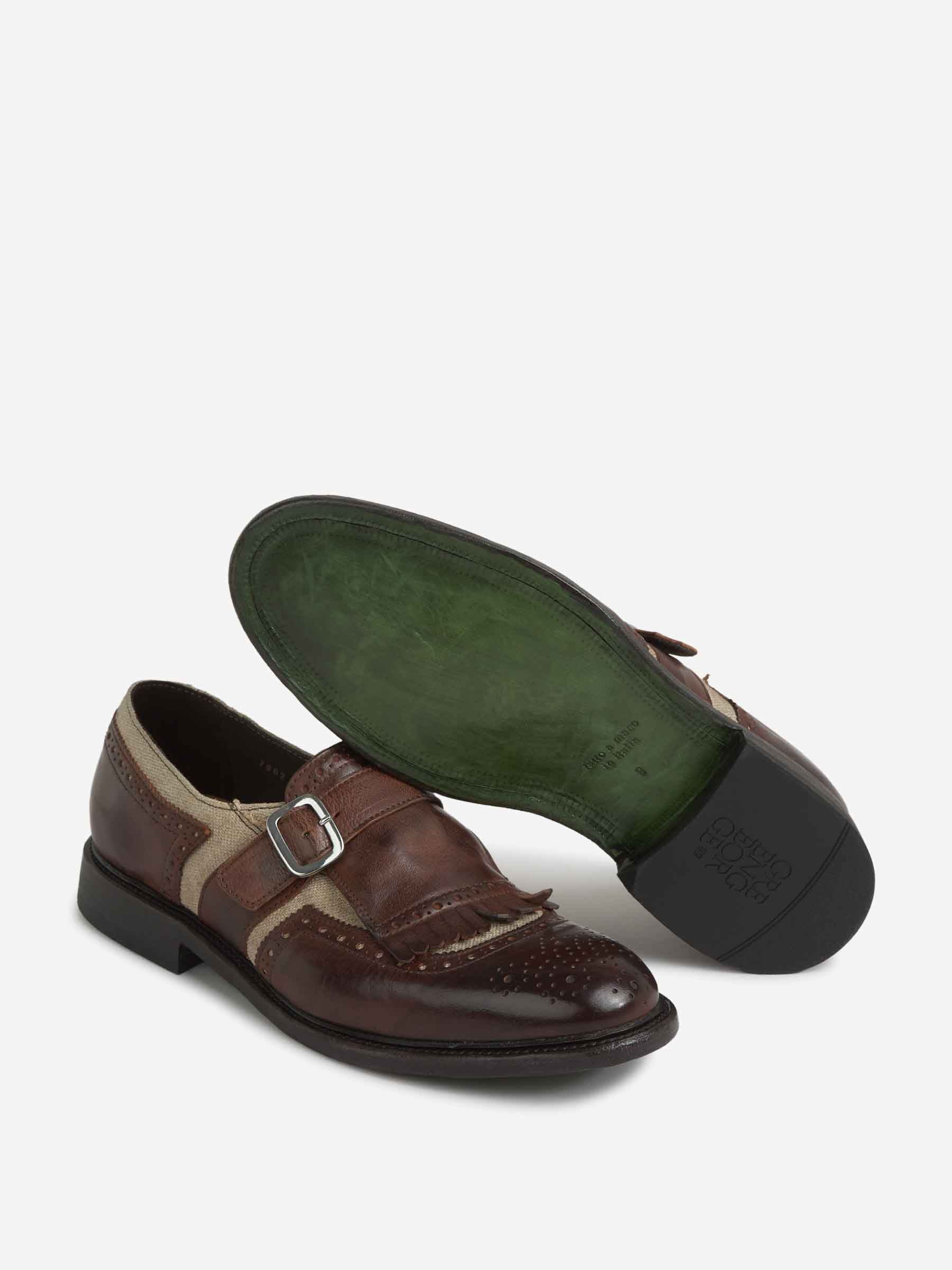 Green George Hombre Barcelona Zapatos Hebilla Flecos color Marrón Oscuro sku 611-004589 01 - Foto 4