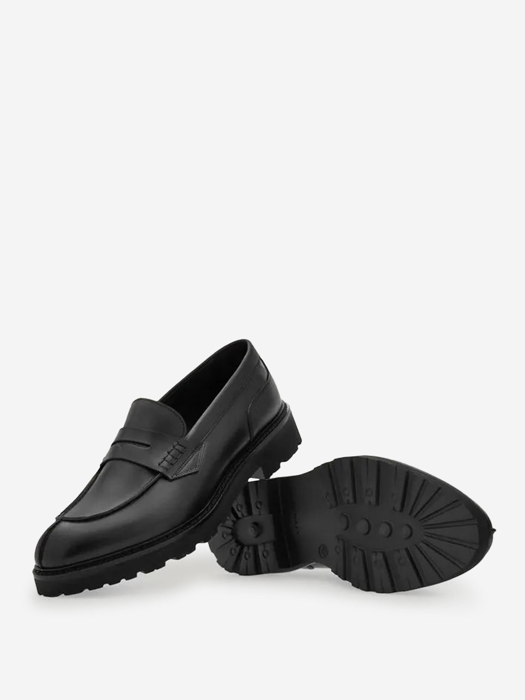 Outlet online Canali Hombre Mocasines College Liso color Negro sku 611-004651 01 - Foto 2