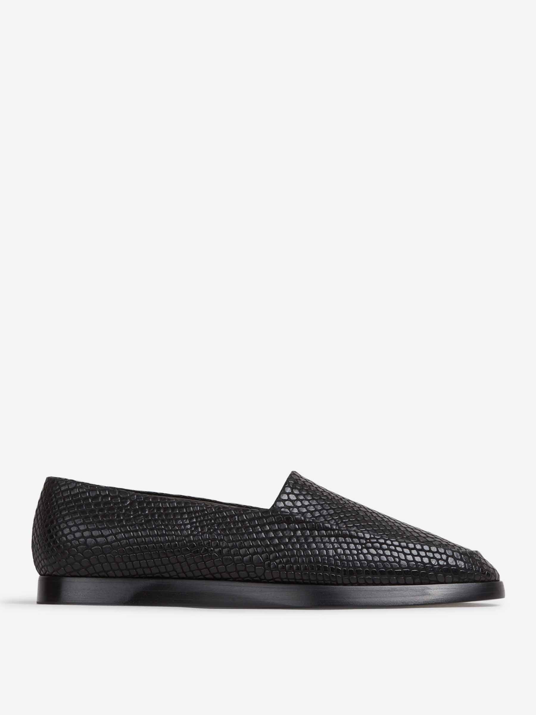 Outlet online Fear of God Essentials Hombre Mocasines Snakeskin Embossed color Negro sku 613-000461 01 - Foto 1