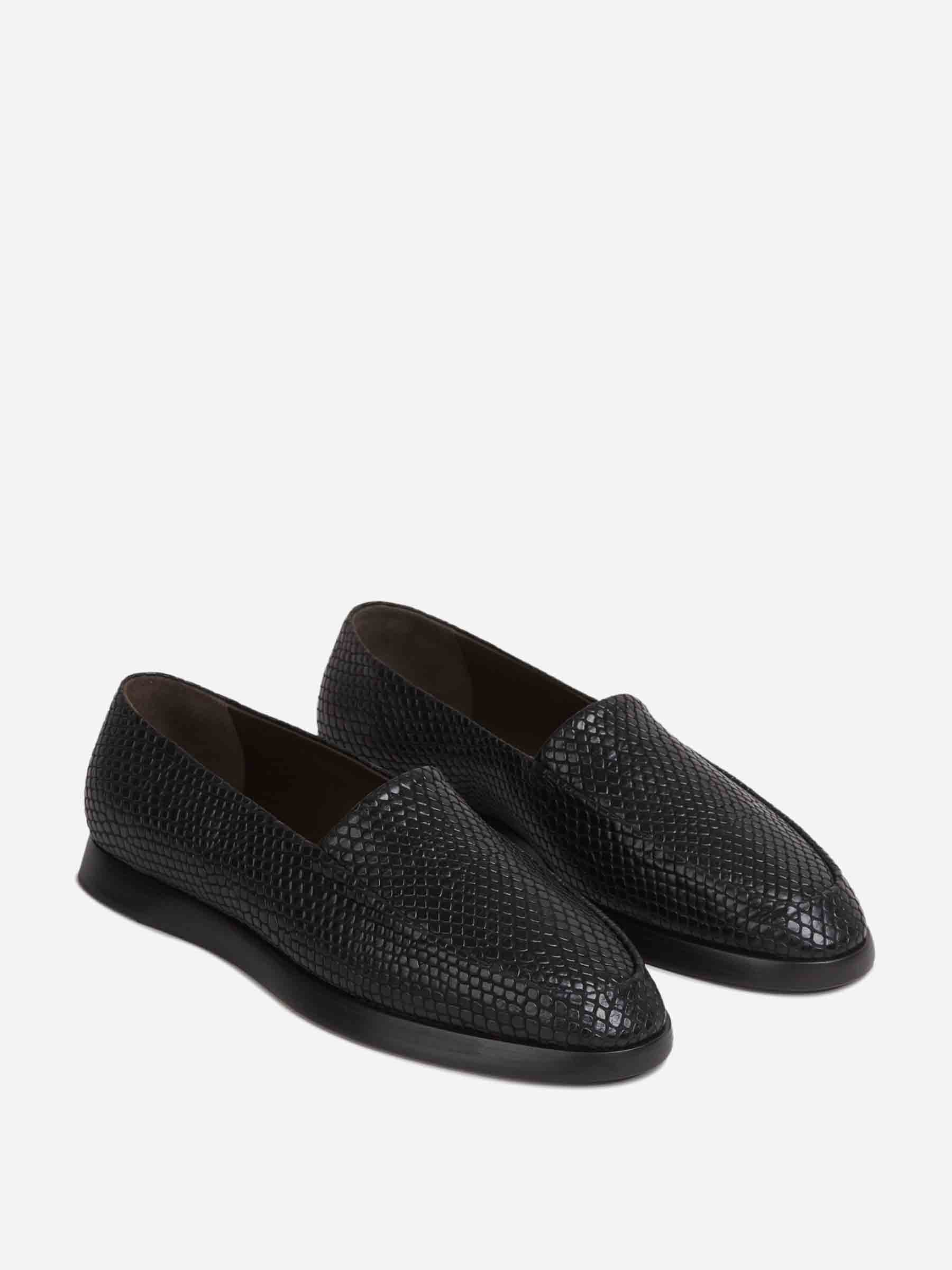 Outlet online Fear of God Essentials Hombre Mocasines Snakeskin Embossed color Negro sku 613-000461 01 - Foto 2