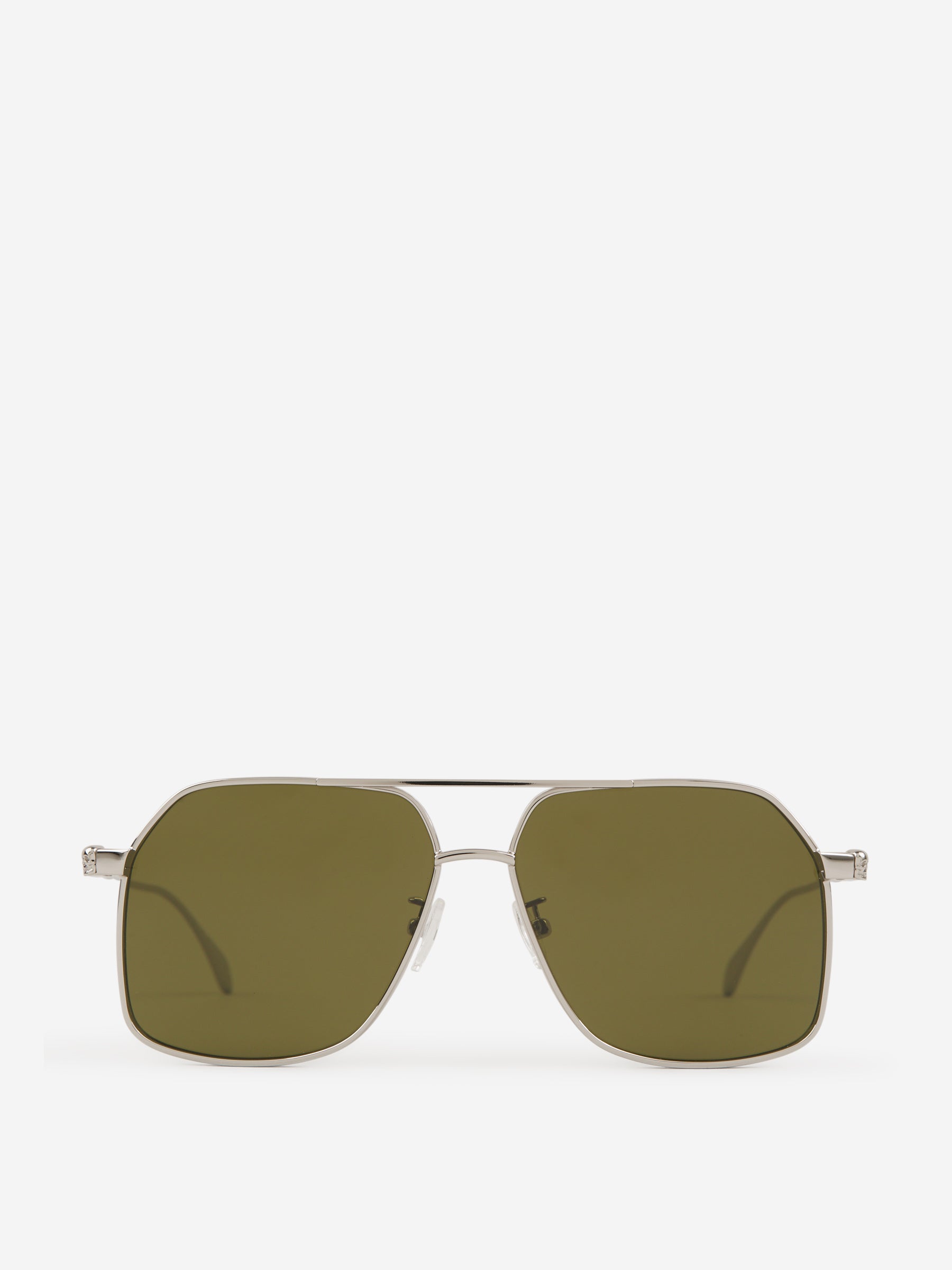Alexander McQueen Gafas De Sol Caravan color Verde Militar sku 614-002671 02 - Foto 1