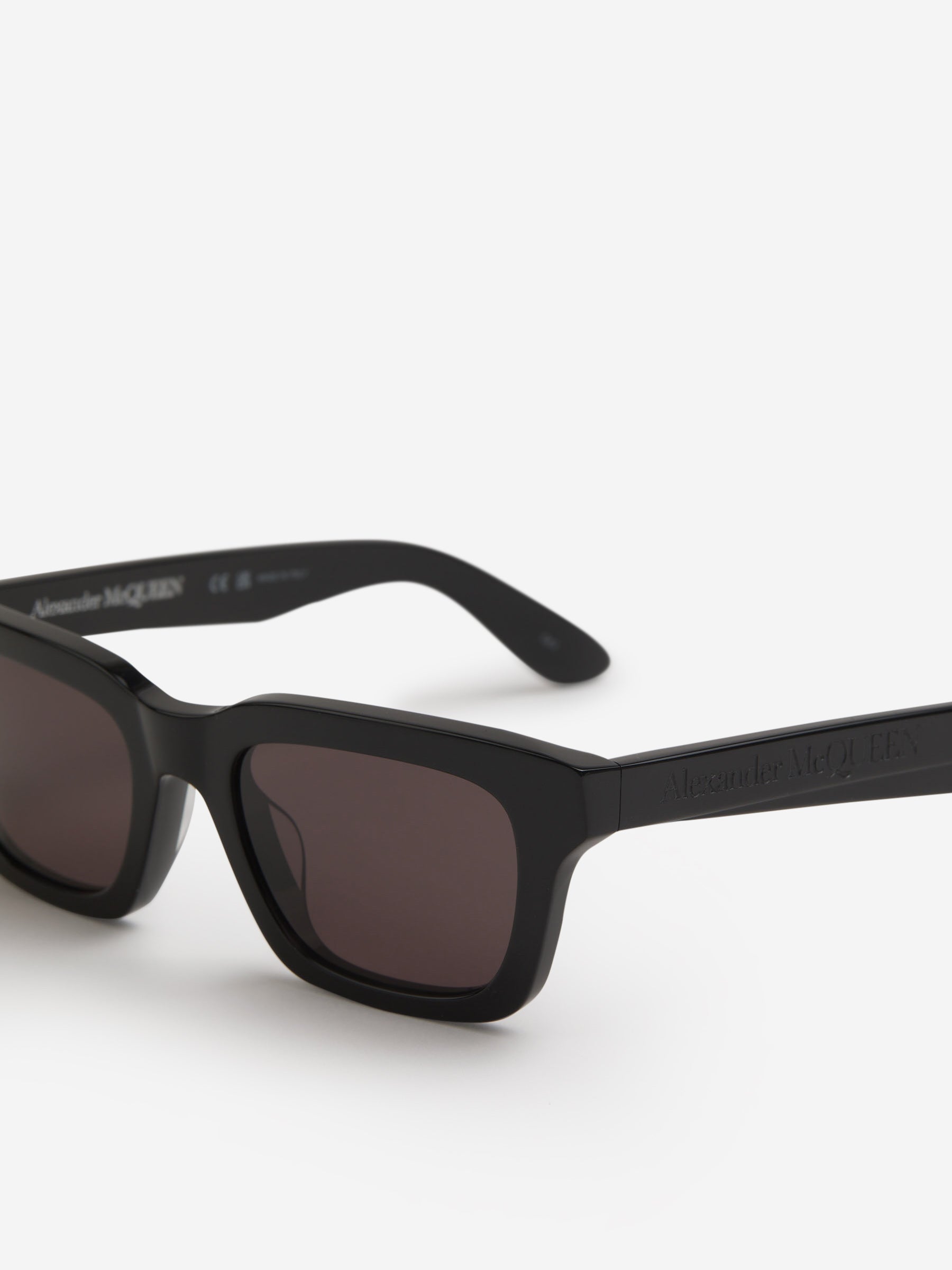 Outlet online Alexander McQueen Hombre Gafas de Sol Rectangulares color Marron sku 614-002422 02 - Foto 3