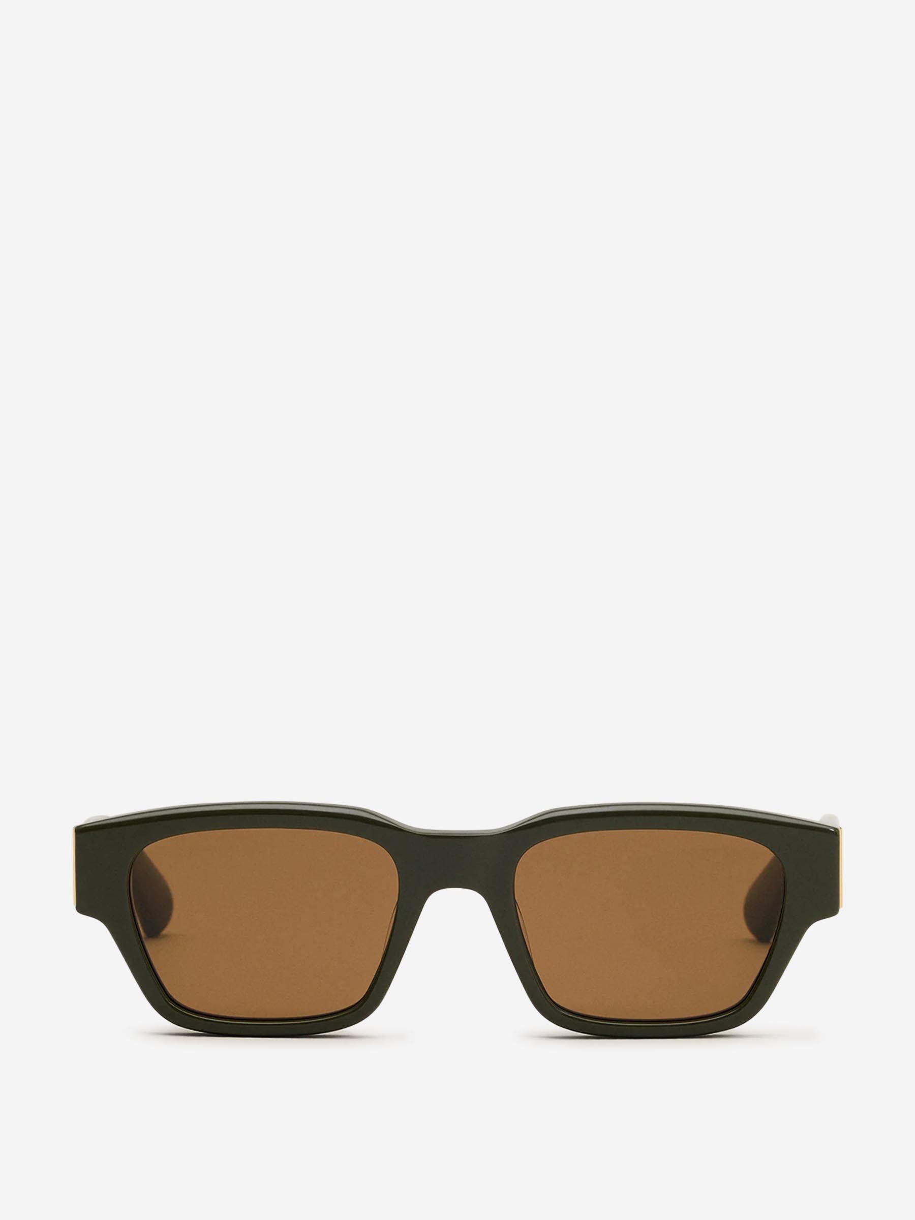 Outlet online Ami Paris Hombre Gafas de Sol Rectangulares color Verde Militar sku 614-003034 03 - Foto 1
