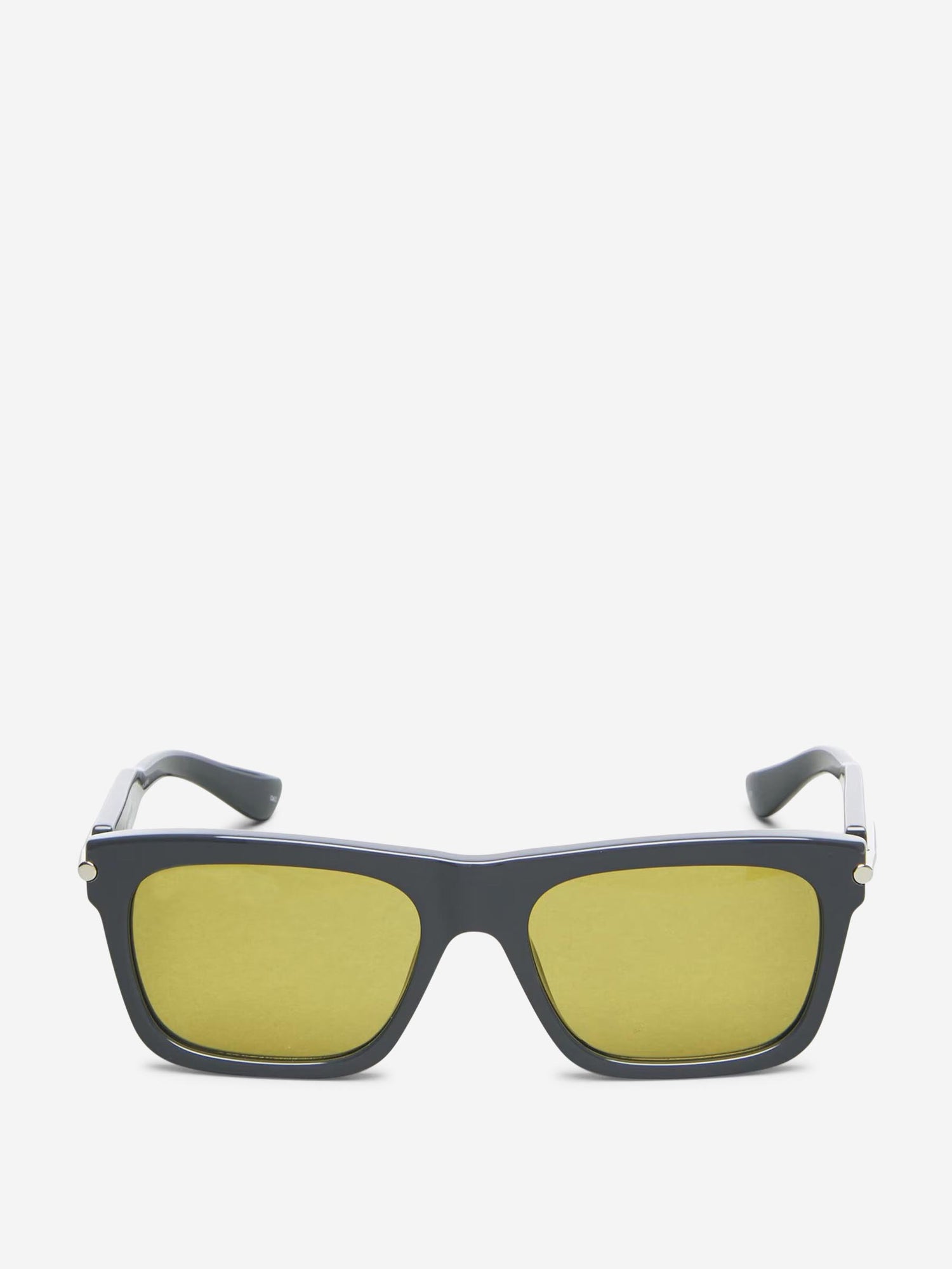 Alexander McQueen Hombre Barcelona Gafas Rectangulares T-Bar color Amarillo Claro sku 614-003057 02 - Foto 1