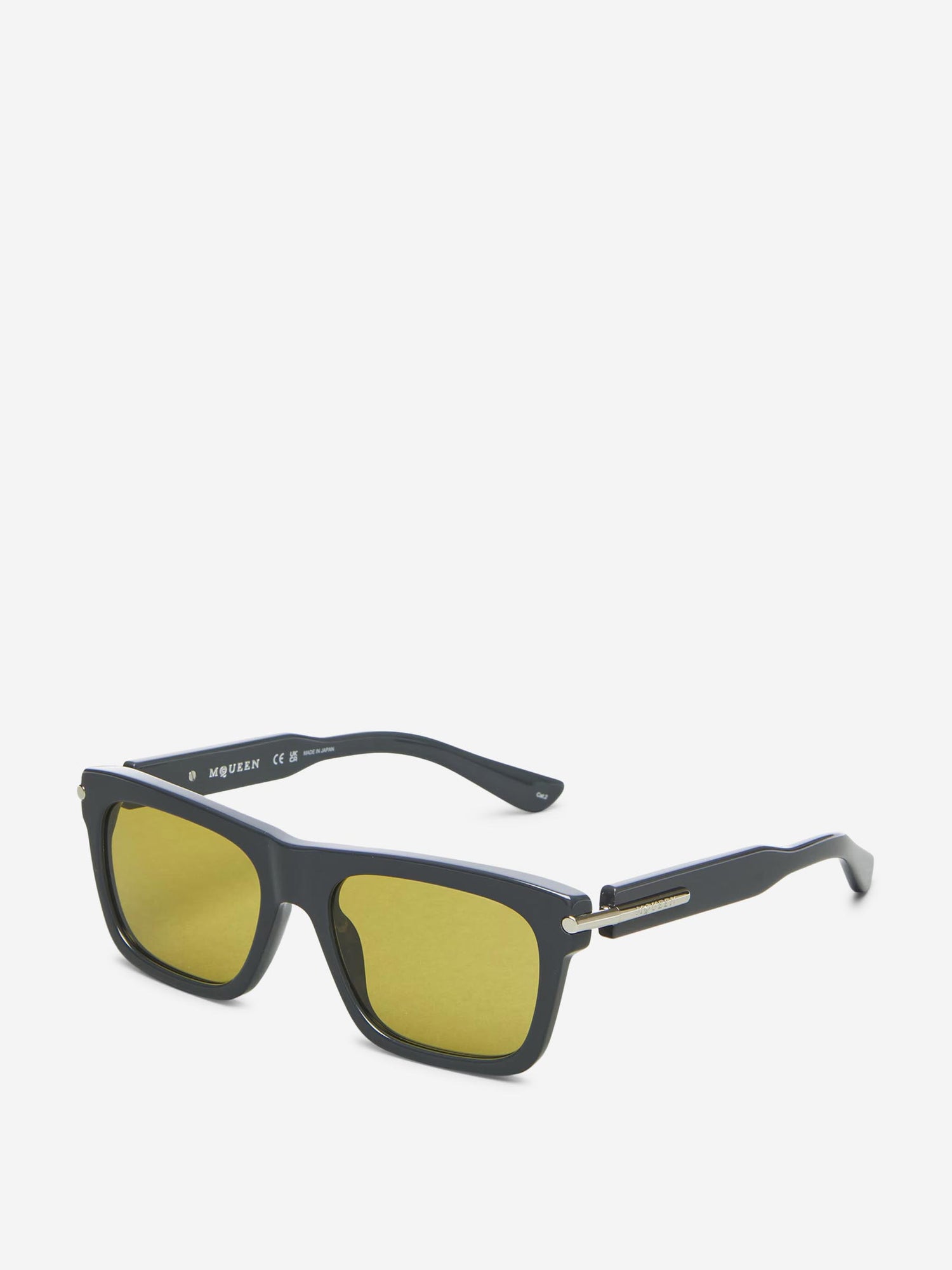 Alexander McQueen Hombre Barcelona Gafas Rectangulares T-Bar color Amarillo Claro sku 614-003057 02 - Foto 3