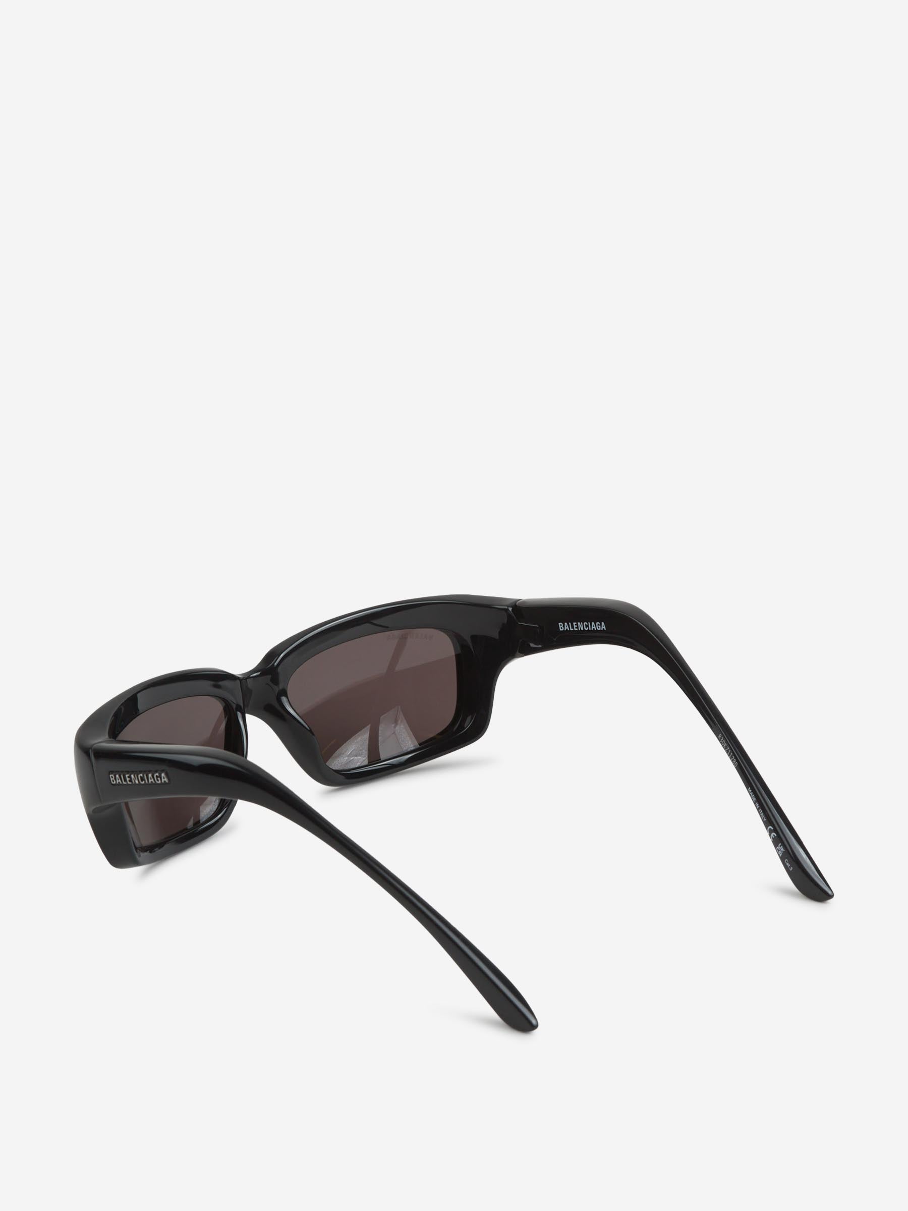 Outlet online Balenciaga Hombre Gafas Sol Rectangulares color Negro sku 614-003066 01 - Foto 4