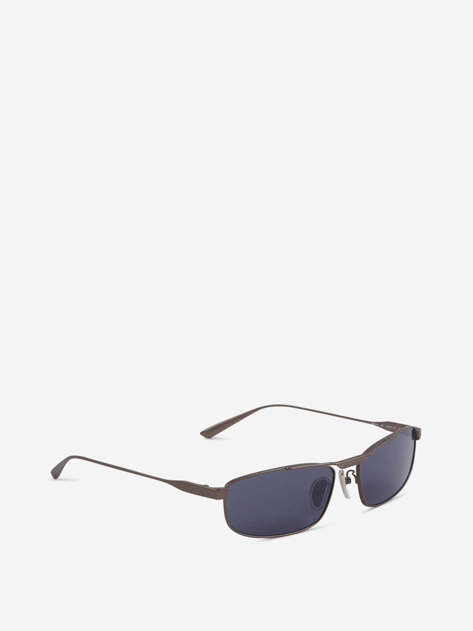 Outlet online Balenciaga Hombre Gafas de Sol Rectangulares color Gris sku 614-003220 01 - Foto 2
