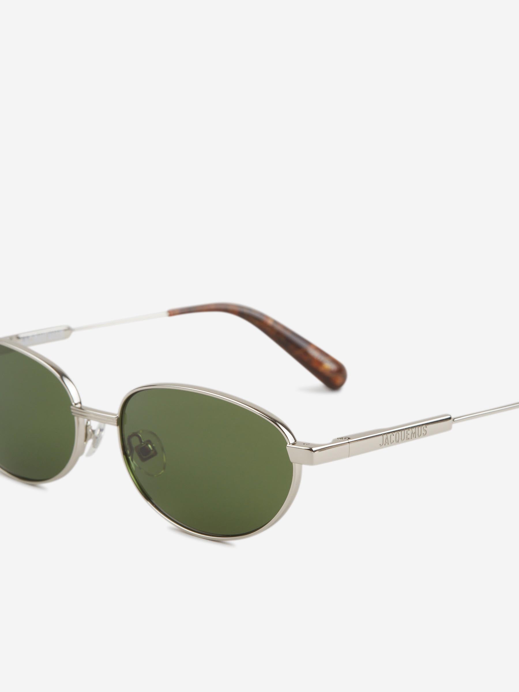 Jacquemus Hombre Barcelona Gafas de Sol Ovaladas color Plateado sku 614-003435 01 - Foto 3