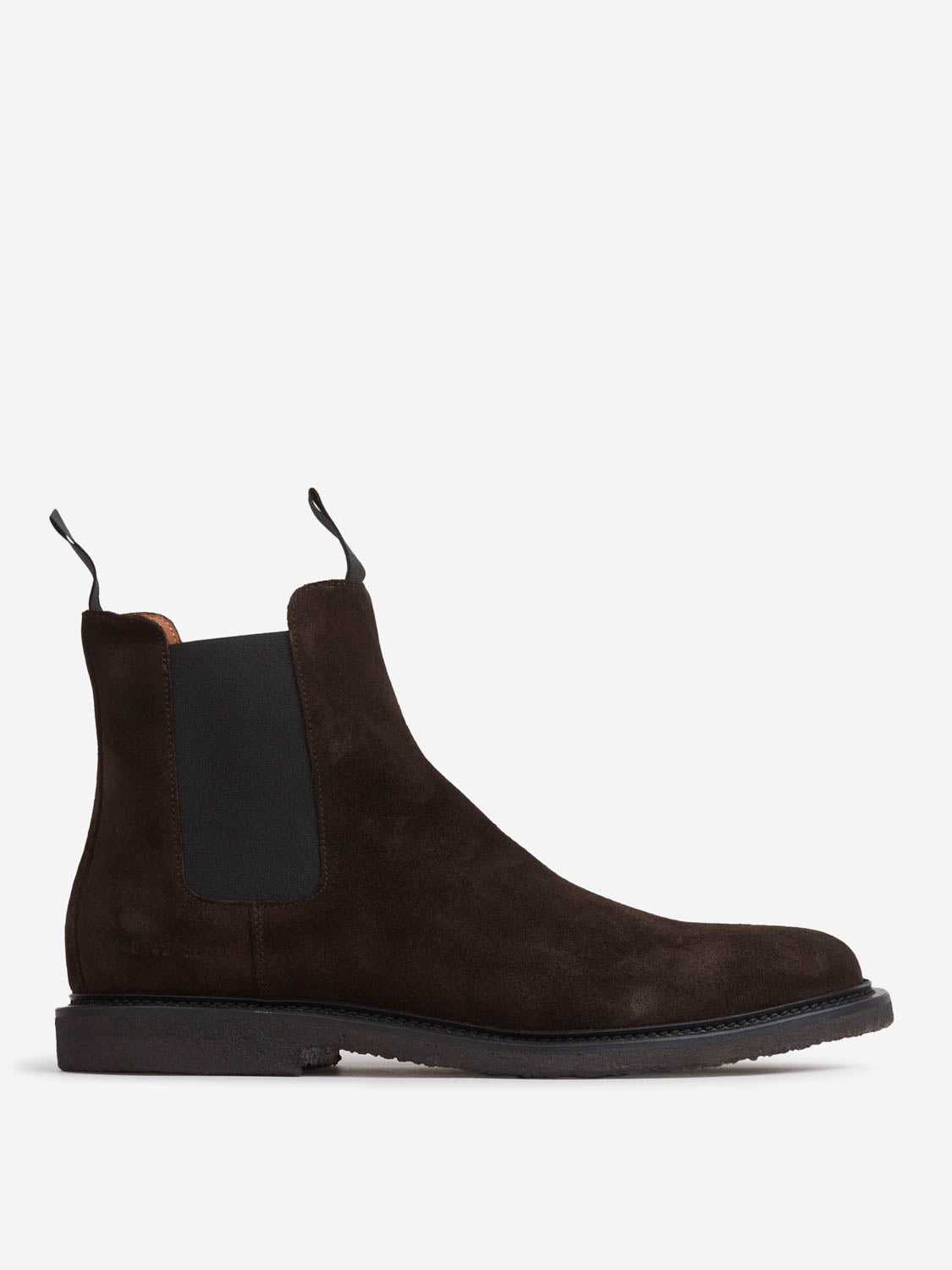 Outlet online Common Projects Hombre Botines Chelsea Ante color Marrón Oscuro sku 615-000004 01 - Foto 1