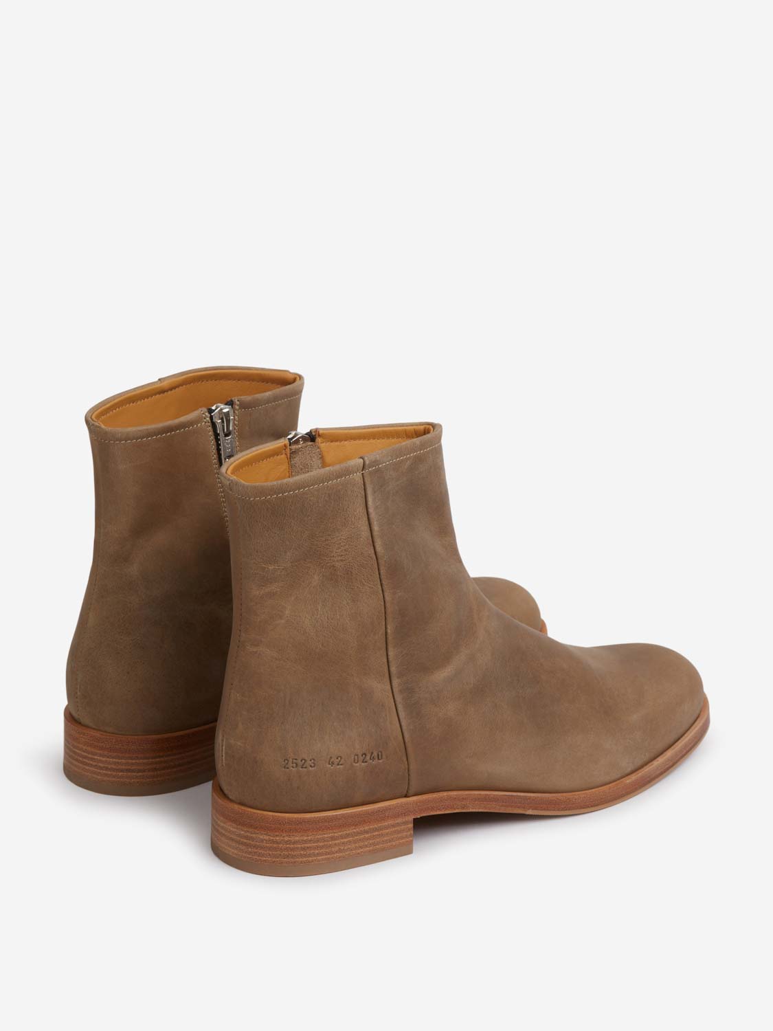 Outlet online Common Projects Hombre Botas Zipper color Taupe sku 615-000005 01 - Foto 3