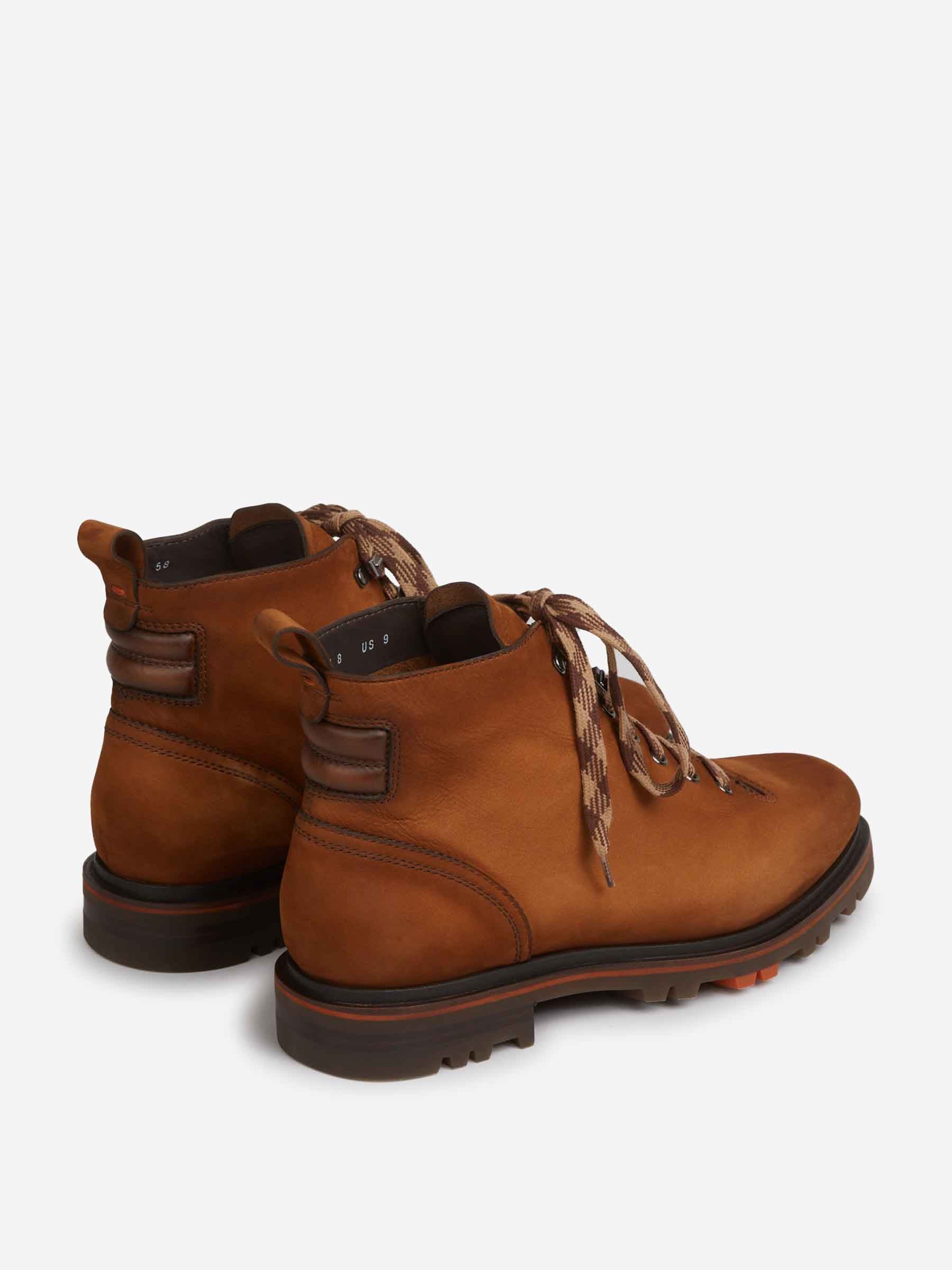 Outlet online Santoni Hombre Botas Senderismo Nobuk color Marrón sku 615-000007 01 - Foto 3