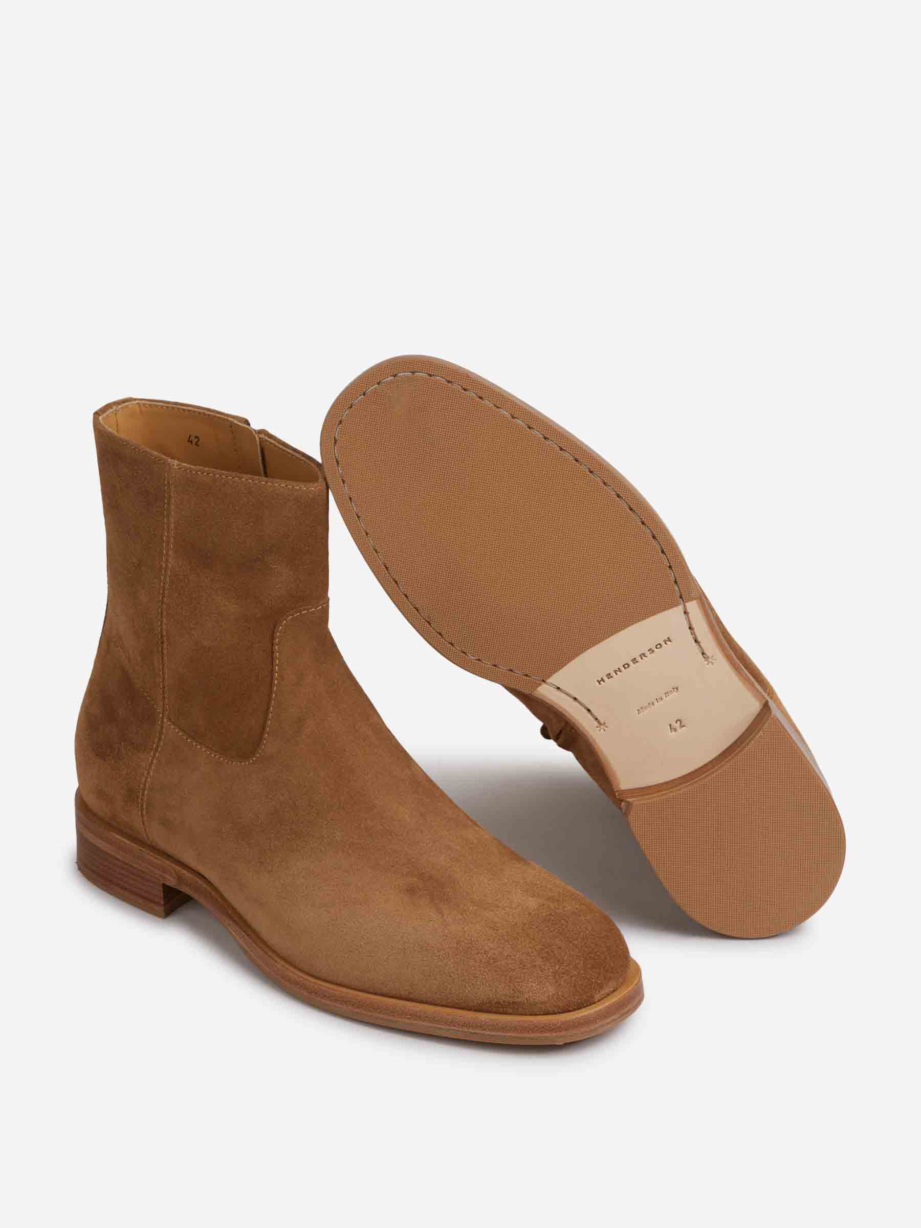 Outlet online Henderson Baracco Hombre Botas Piel Ante color Camel sku 615-000019 01 - Foto 4