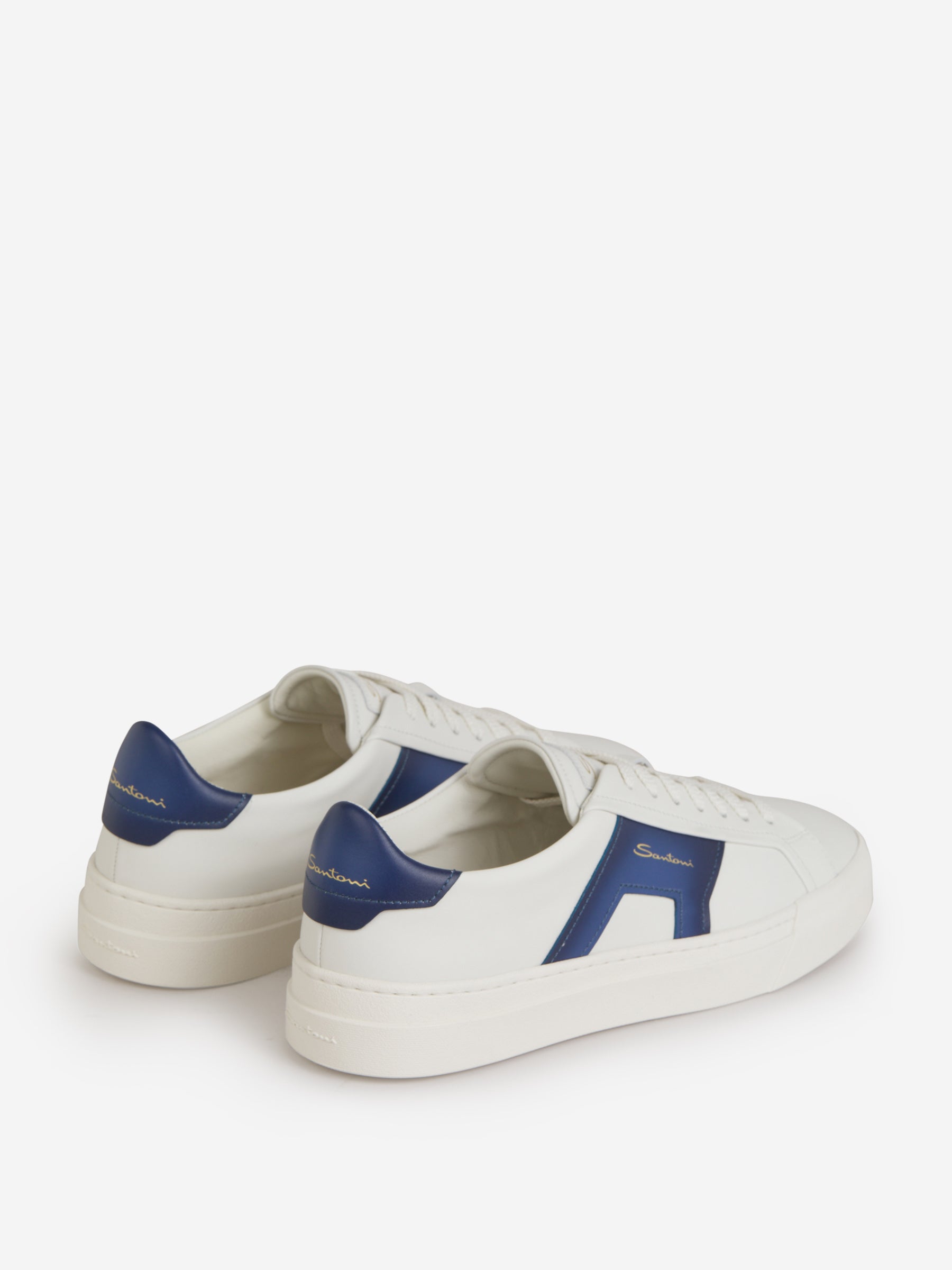 Outlet online Santoni Hombre Sneakers Double Buckle color Blanco sku 616-002191 03 - Foto 9