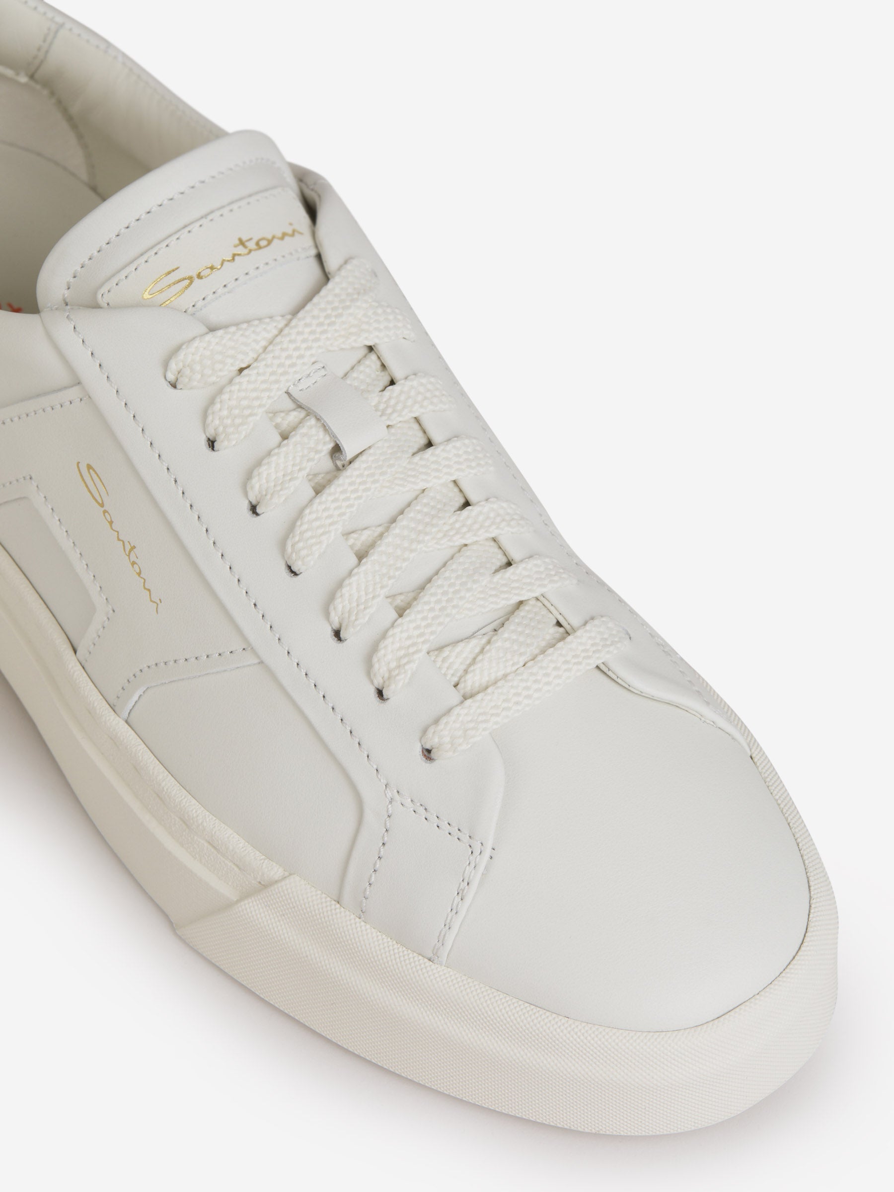 Outlet online Santoni Hombre Sneakers Double Buckle color Blanco sku 616-002191 03 - Foto 11