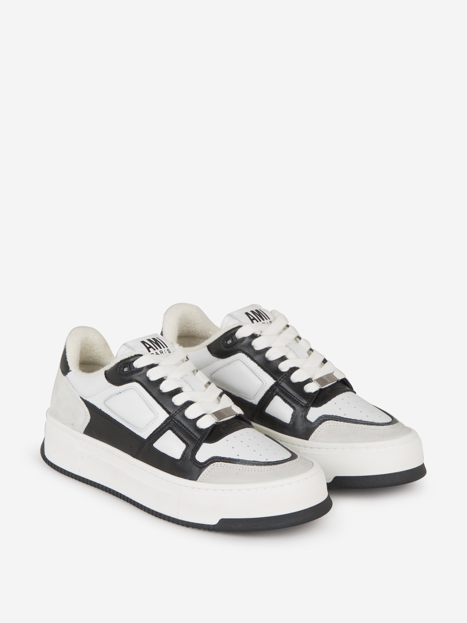 Outlet online Ami Paris Hombre Sneakers Piel Logo color Verde Oscuro sku 616-002423 02 - Foto 2
