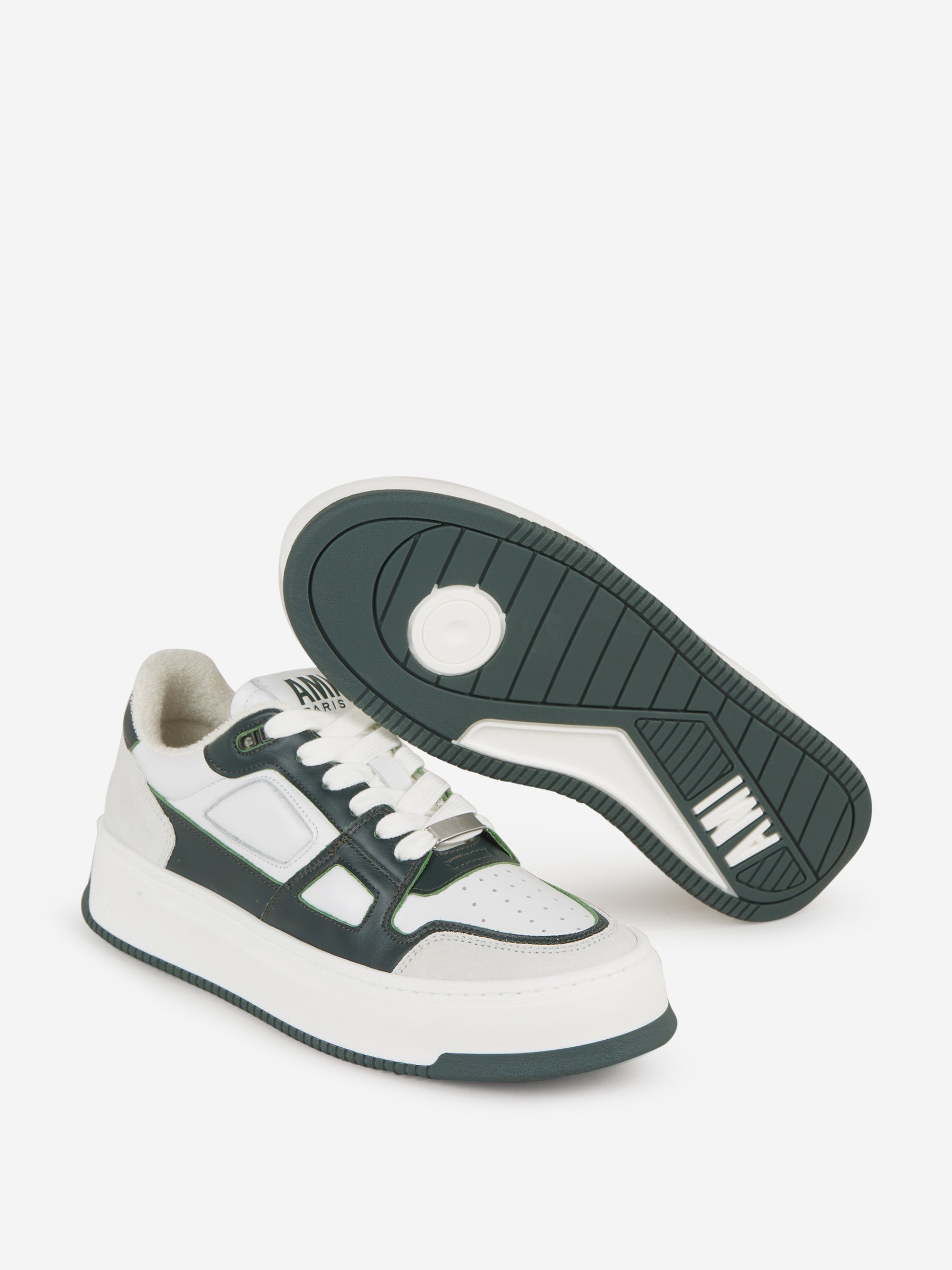 Outlet online Ami Paris Hombre Sneakers Piel Logo color Blanco sku 616-002423 01 - Foto 10