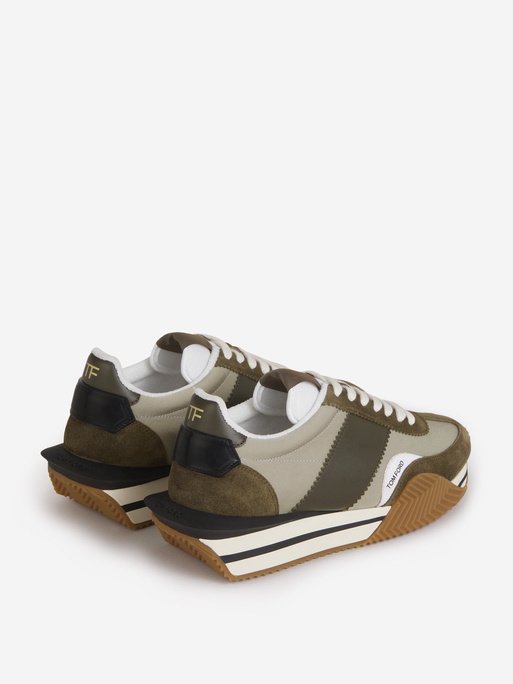 Outlet online Tom Ford Hombre Sneakers James color Verde Militar sku 616-002428 01 - Foto 3