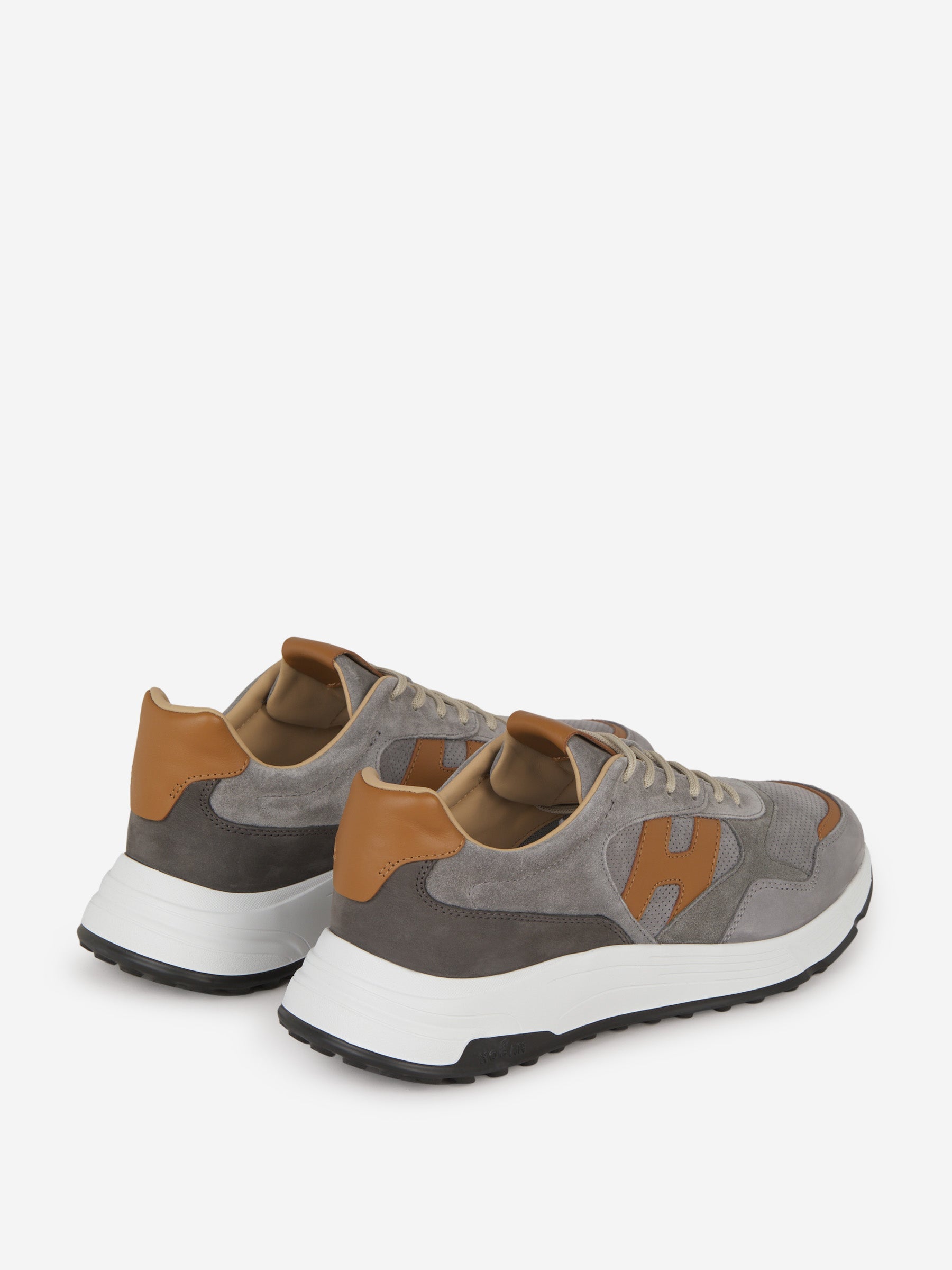 Outlet online Hogan Hombre Sneakers Hyperlight Piel color Gris Claro sku 616-002435 01 - Foto 3