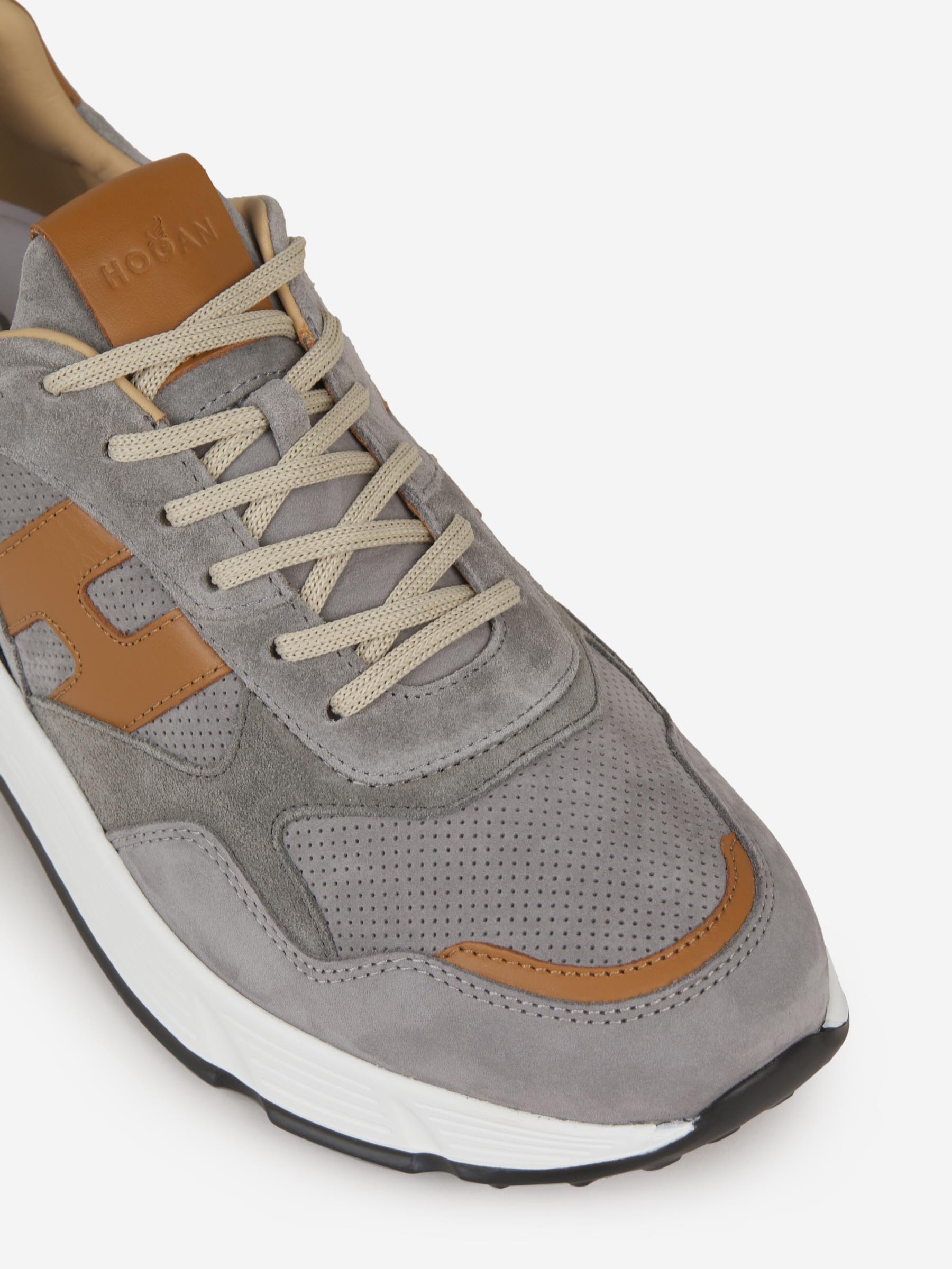 Outlet online Hogan Hombre Sneakers Hyperlight Piel color Gris Claro sku 616-002435 01 - Foto 5