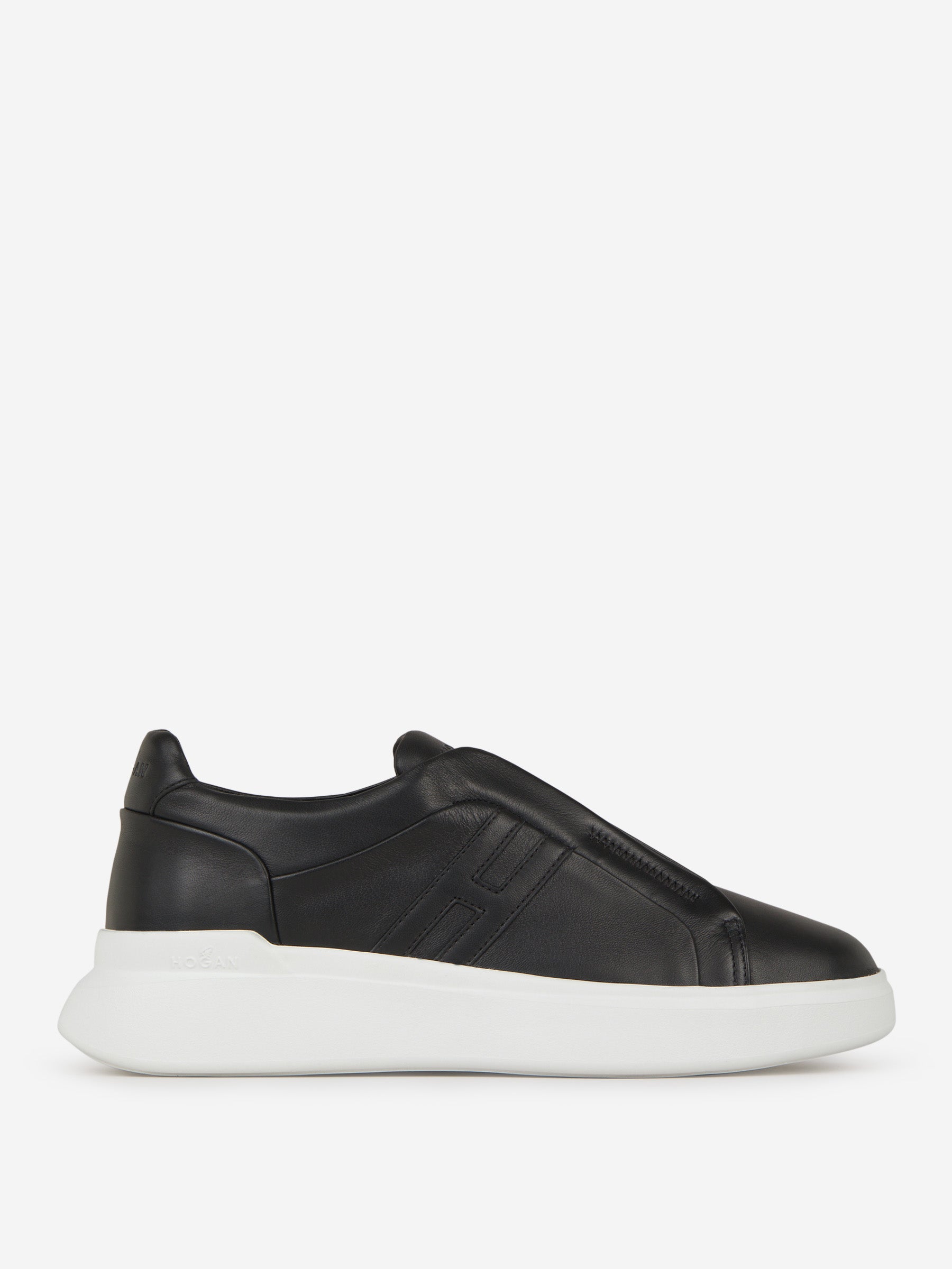 Outlet online Hogan Hombre Sneakers Paneles Piel color Negro sku 616-002438 01 - Foto 1