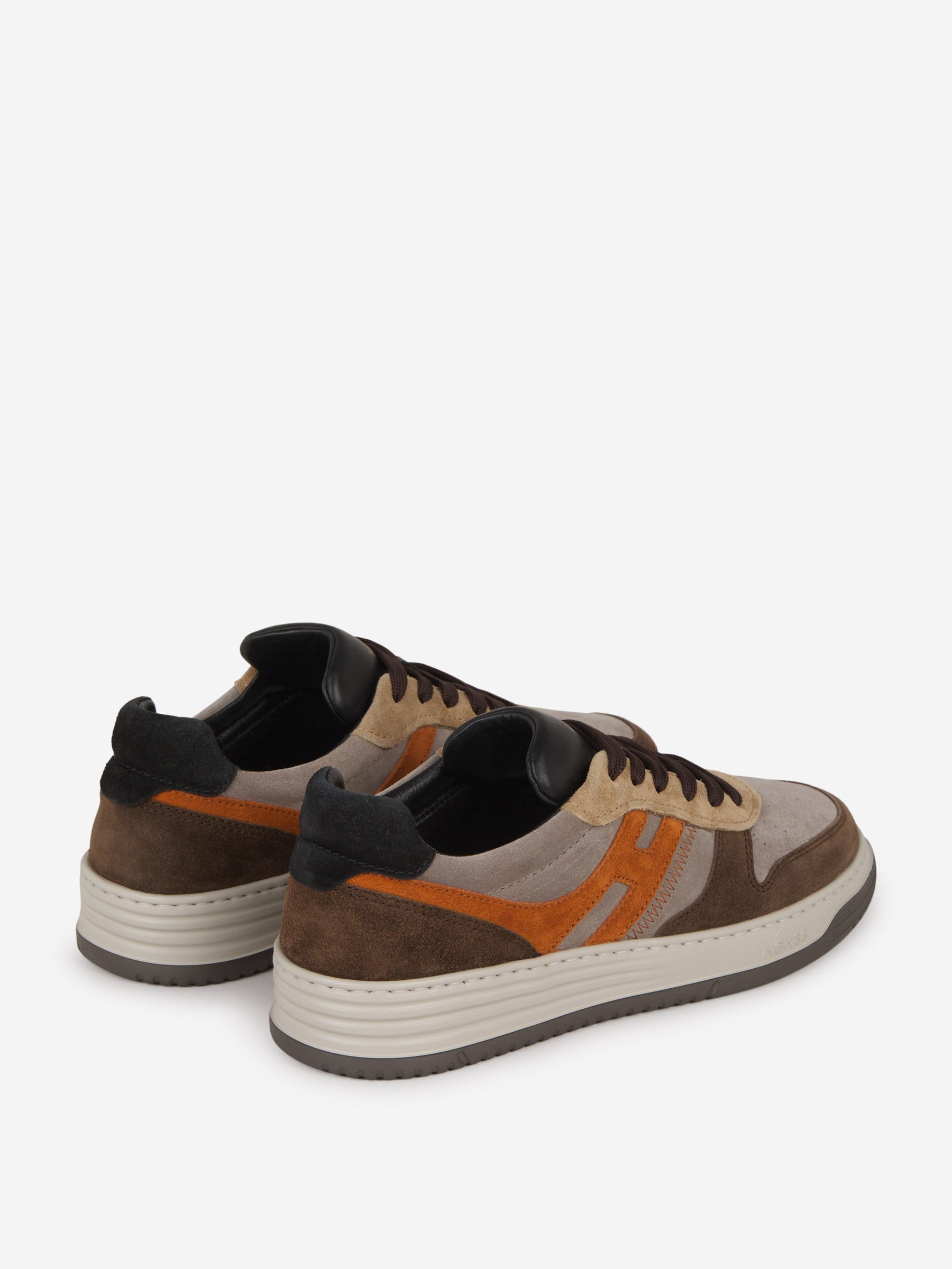 Outlet online Hogan Hombre Sneakers H630 Piel color Marron sku 616-002440 01 - Foto 3