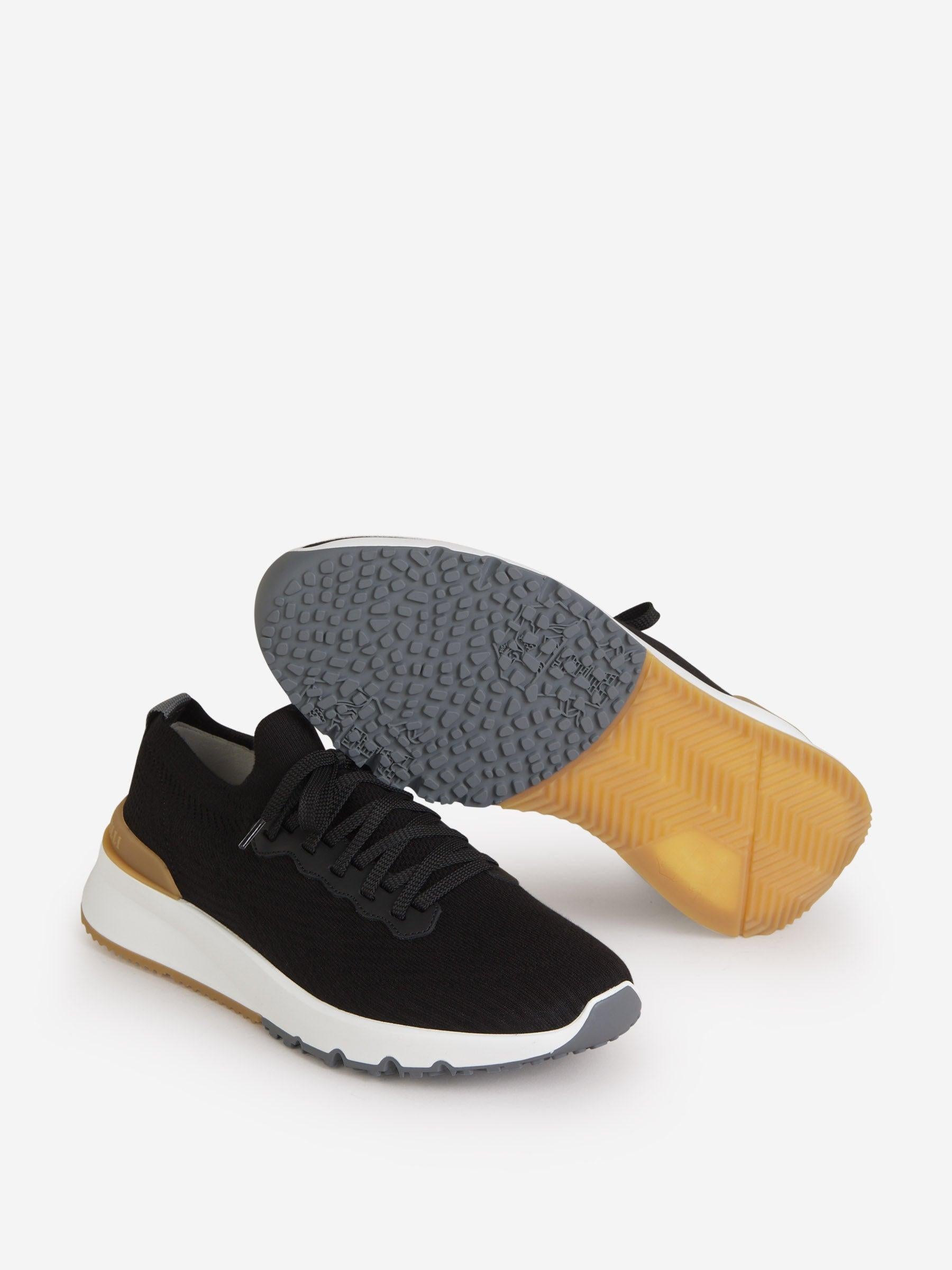 Outlet online Brunello Cucinelli Hombre Sneakers Punto Logo color Negro sku 616-002446 01 - Foto 4