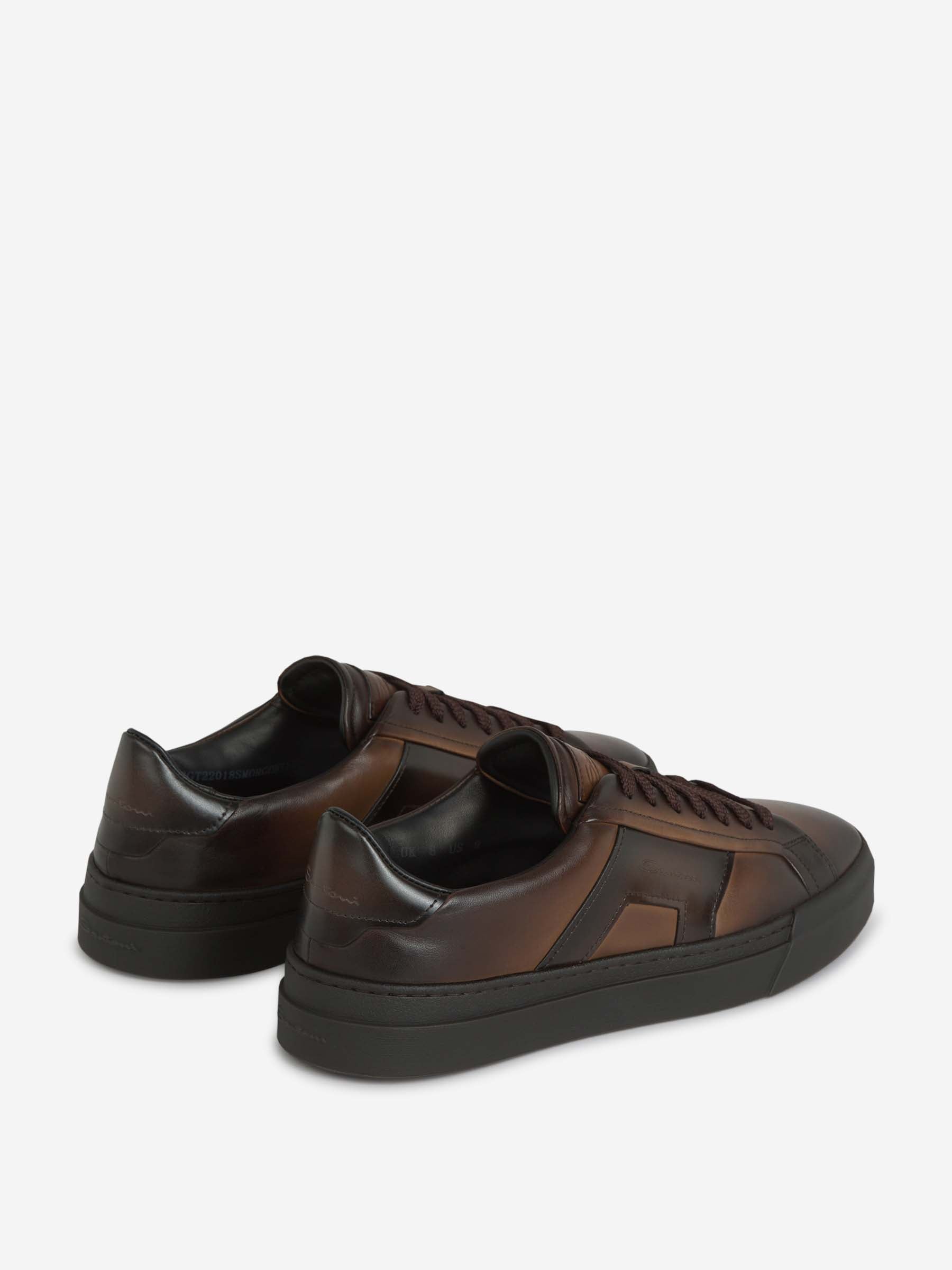 Outlet online Santoni Hombre Sneakers Double Buckle color Marrón Oscuro sku 616-002844 01 - Foto 3
