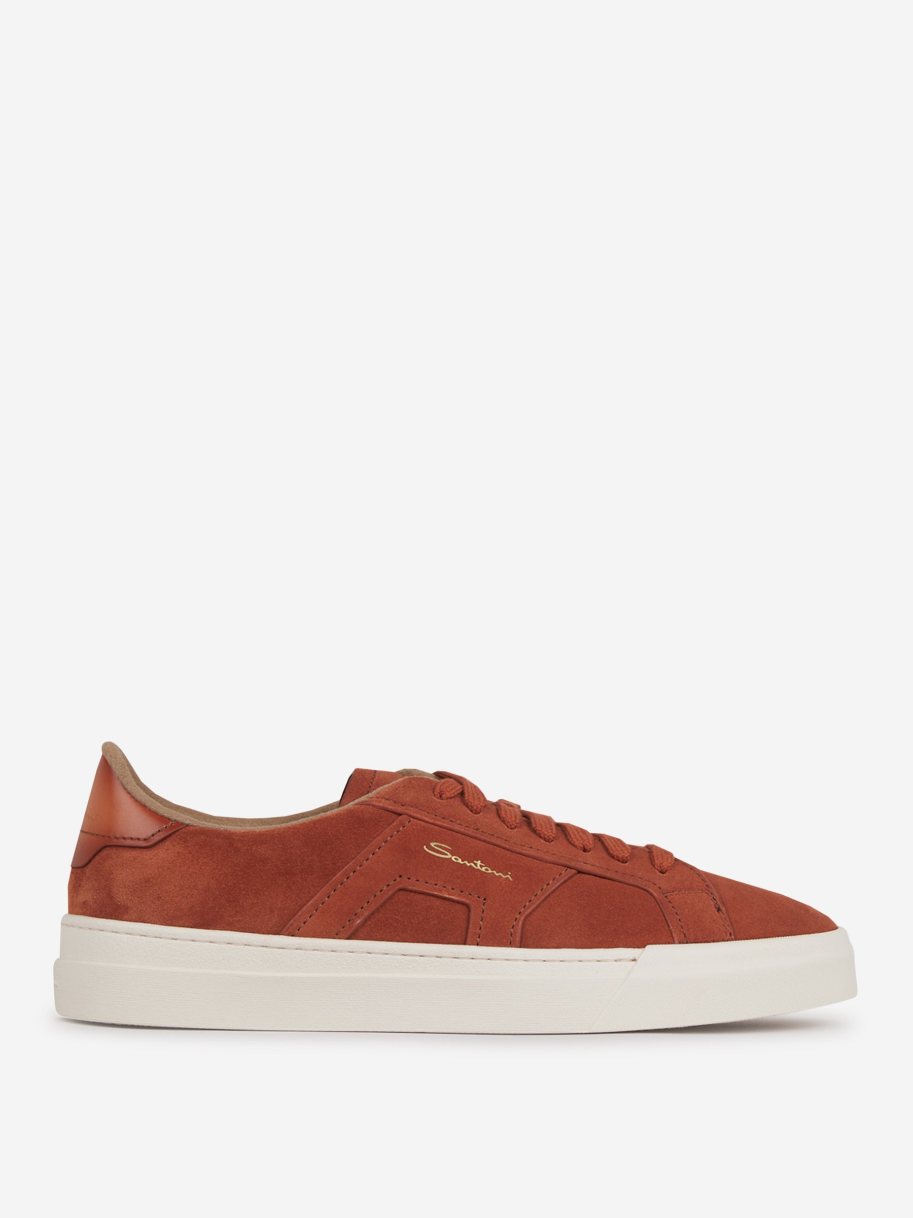 Outlet online Santoni Hombre Sneakers Ante Logo color Terracota sku 616-002847 01 - Foto 1
