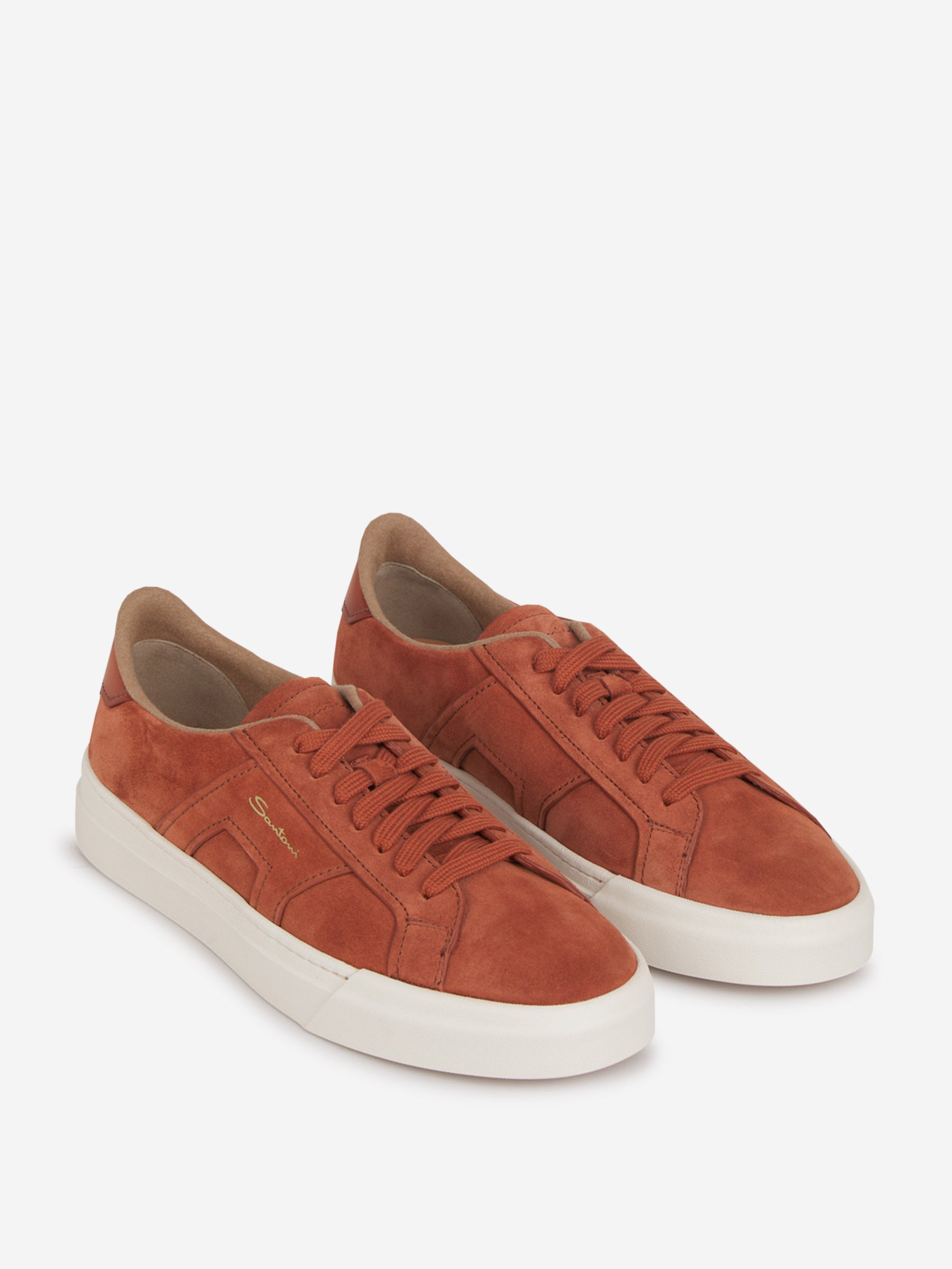 Outlet online Santoni Hombre Sneakers Ante Logo color Terracota sku 616-002847 01 - Foto 2