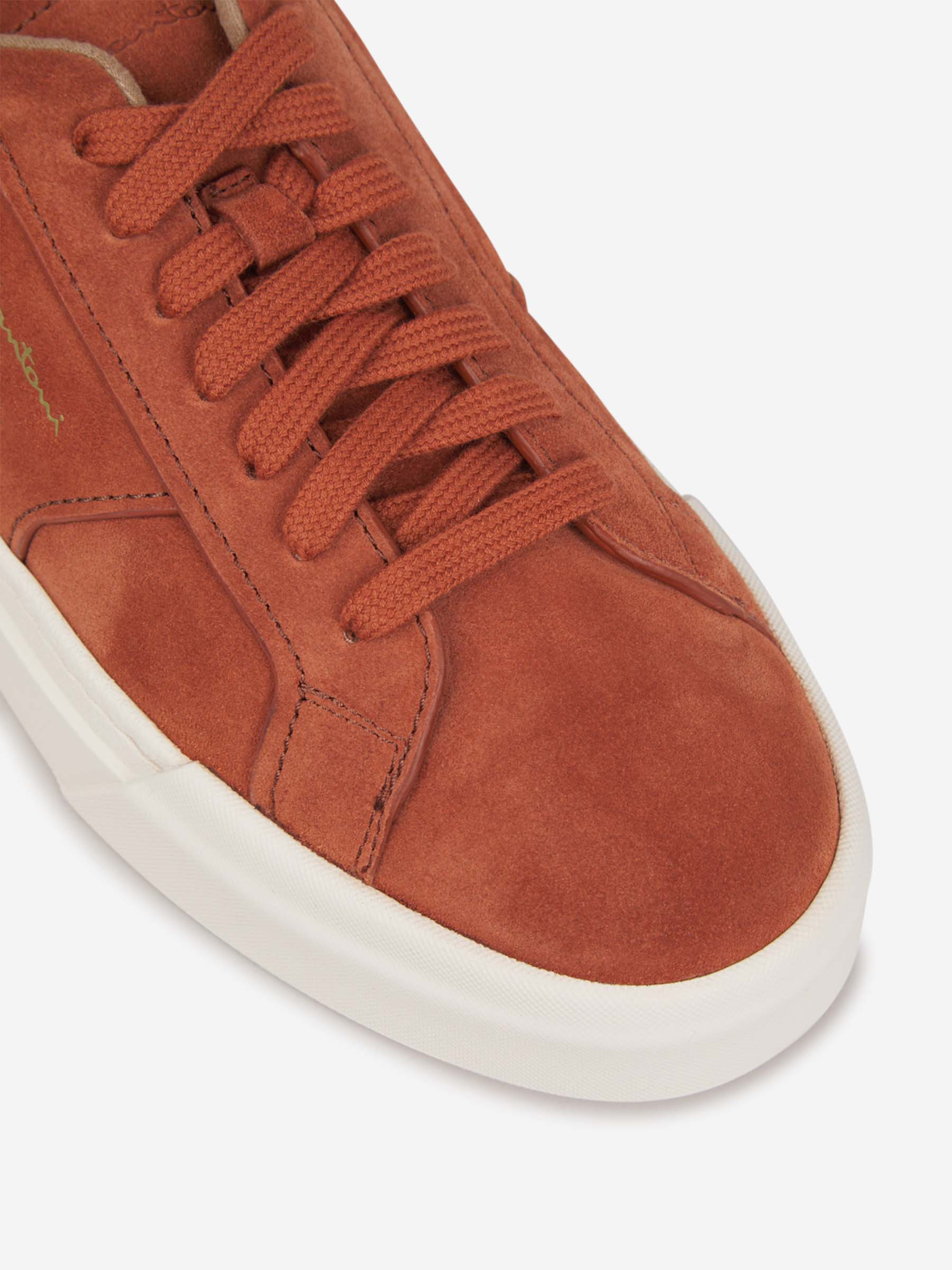 Outlet online Santoni Hombre Sneakers Ante Logo color Terracota sku 616-002847 01 - Foto 5