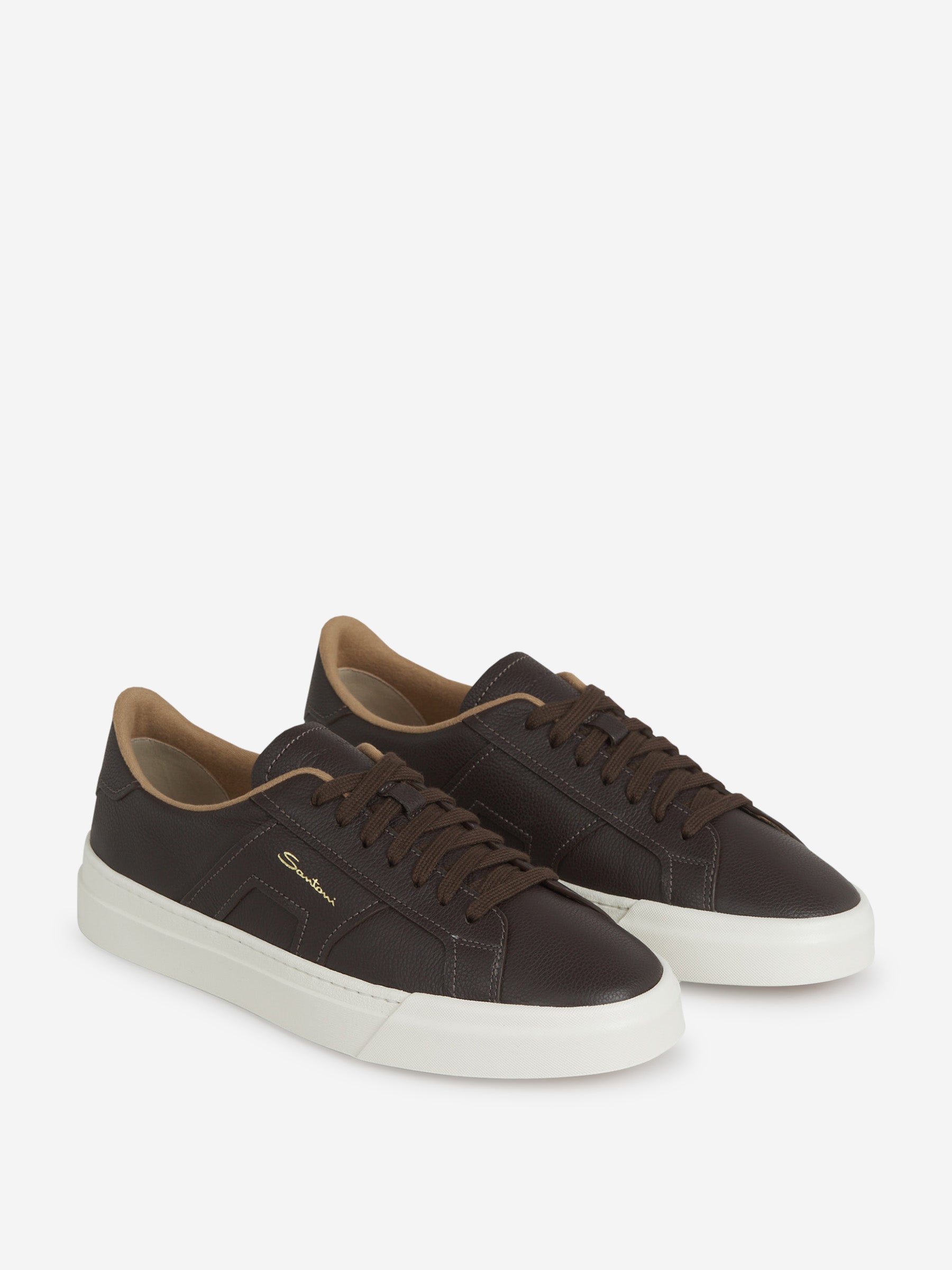 Outlet online Santoni Hombre Sneakers Double Buckle color Marrón Oscuro sku 616-002848 01 - Foto 2