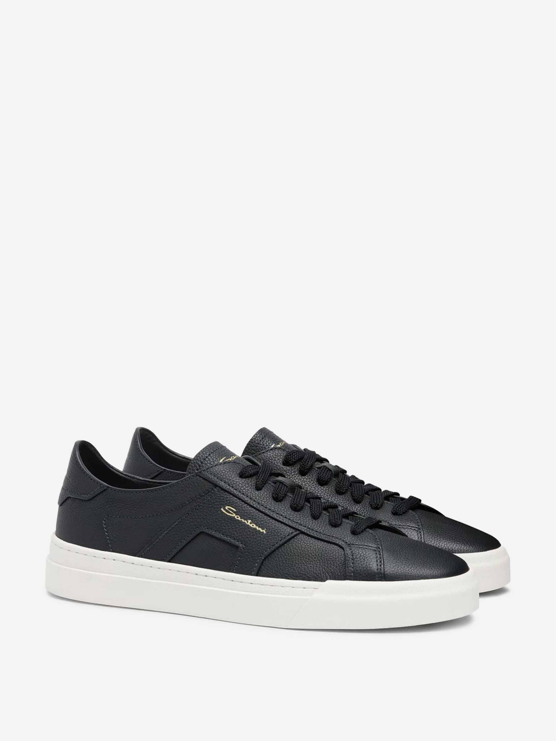 Outlet online Santoni Hombre Sneakers Double Buckle color Azul Marino sku 616-002848 02 - Foto 3
